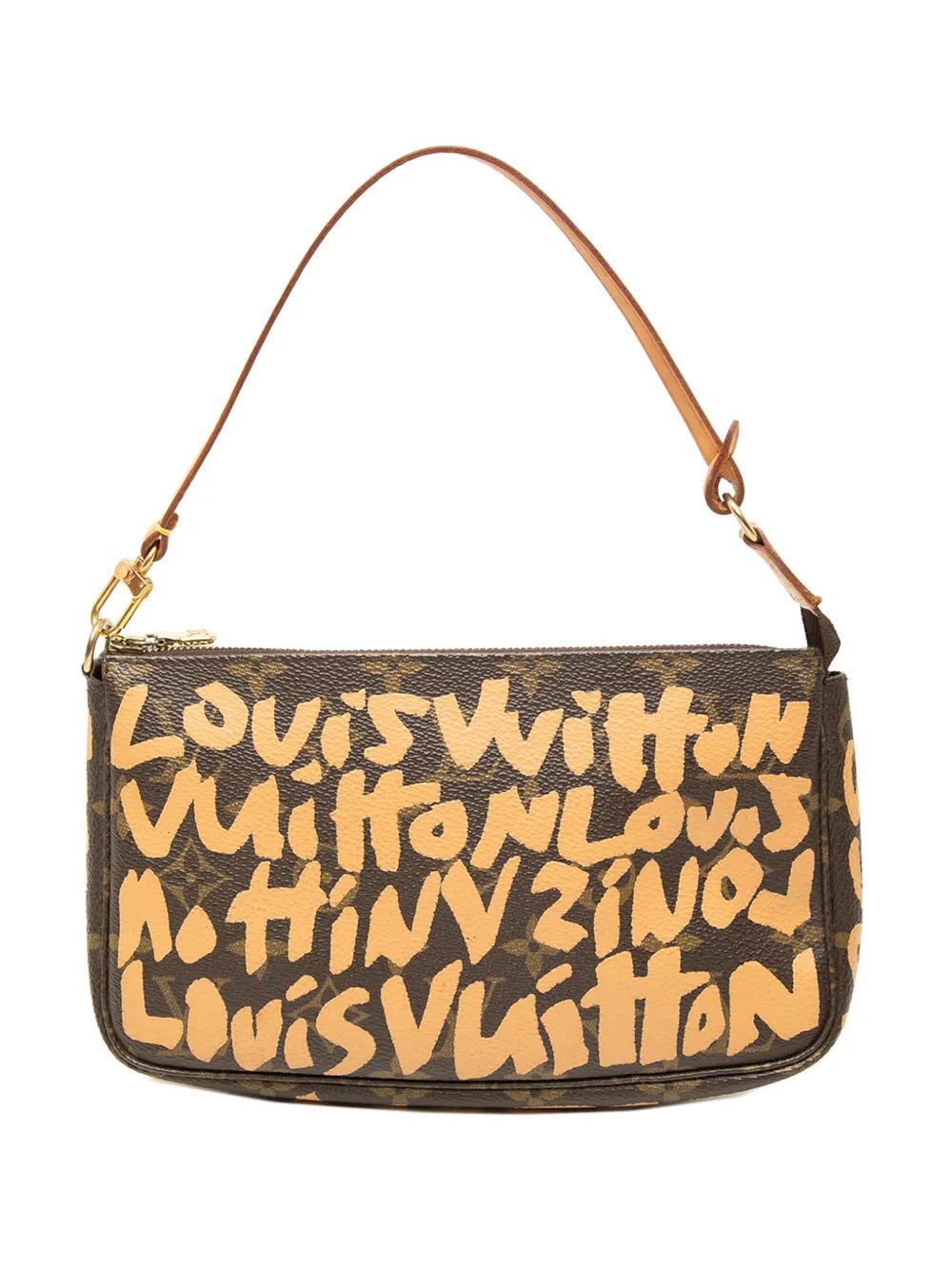 2001 Stephen Sprouse Monogram Graffiti Pochette Accessoires shoulder bag