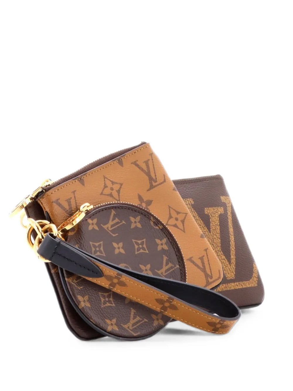 Trio Pouch Set Reverse Monogram Giant clutch bag