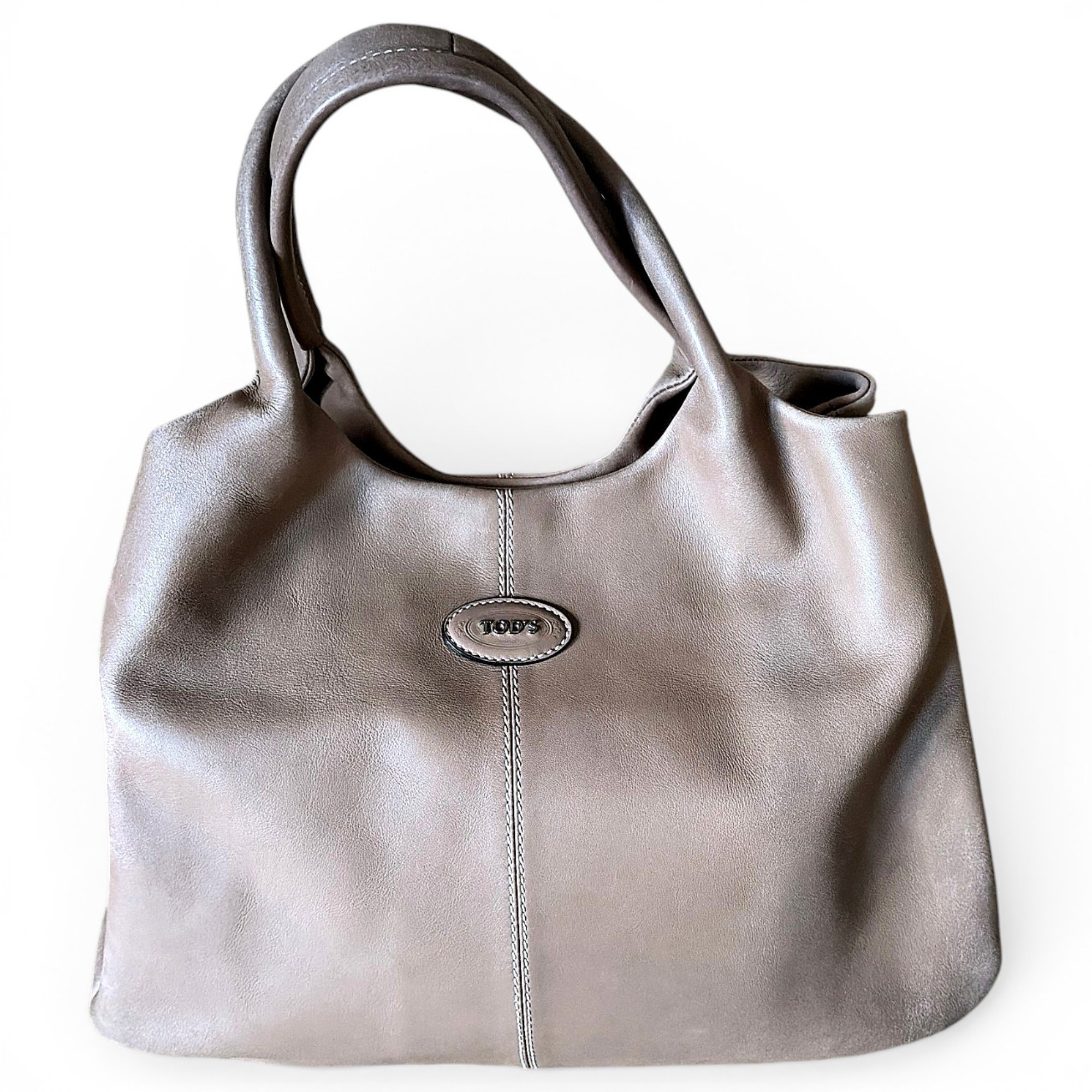 Shopping Media leather tote