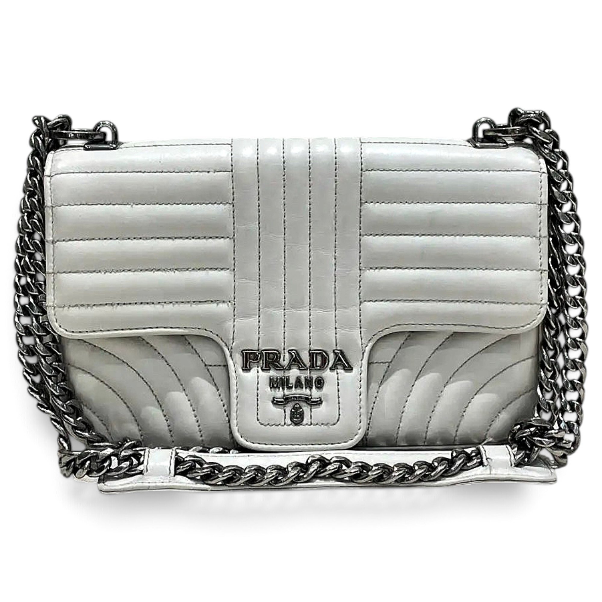 Diagramme leather handbag