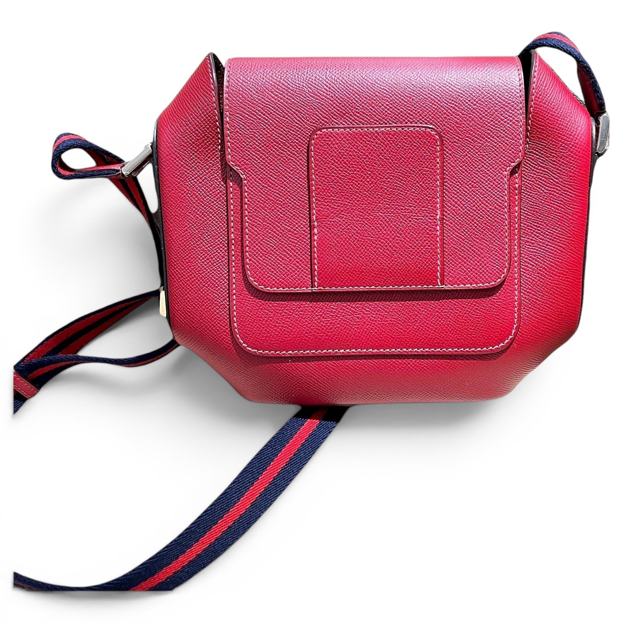 Octogone leather handbag