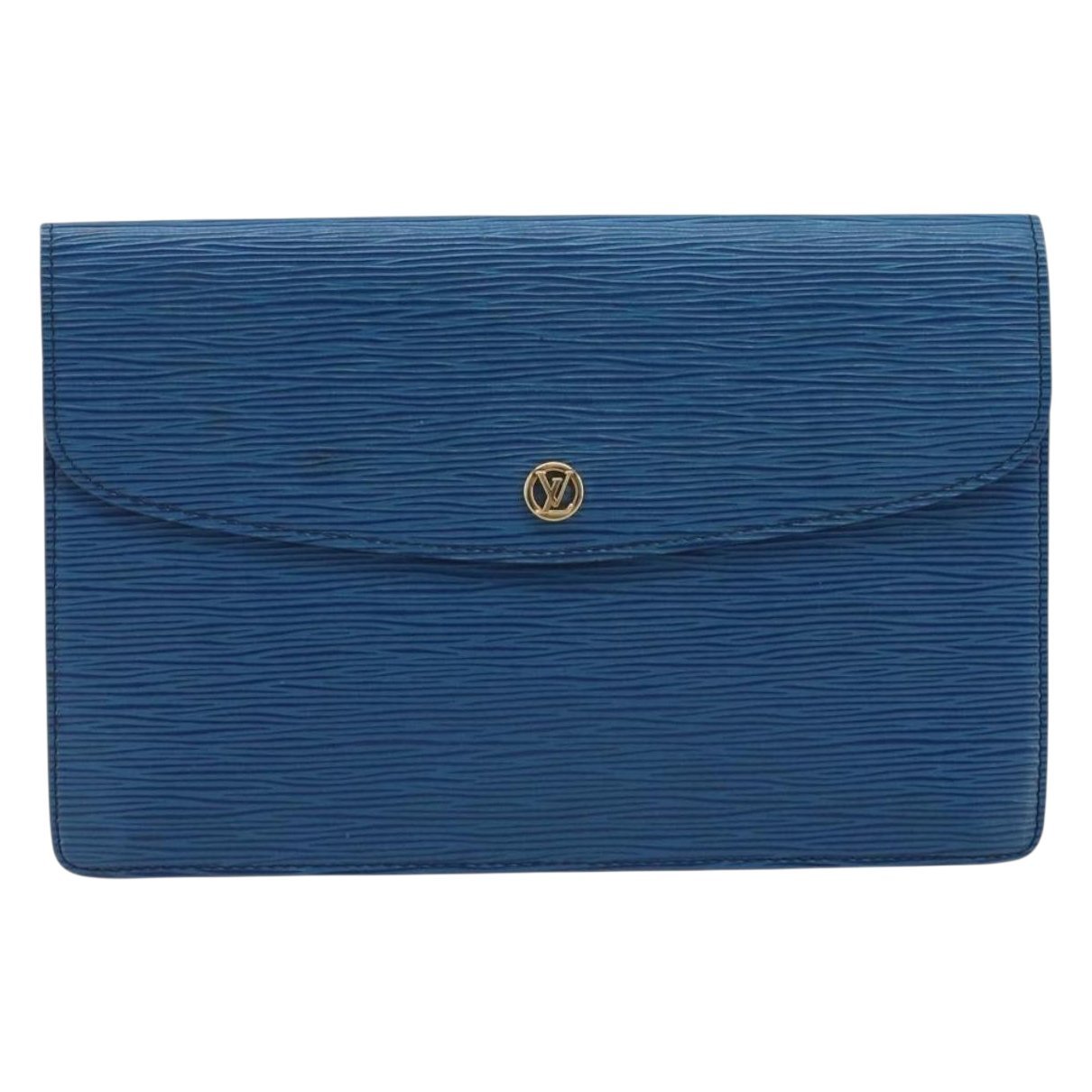 Leather clutch bag