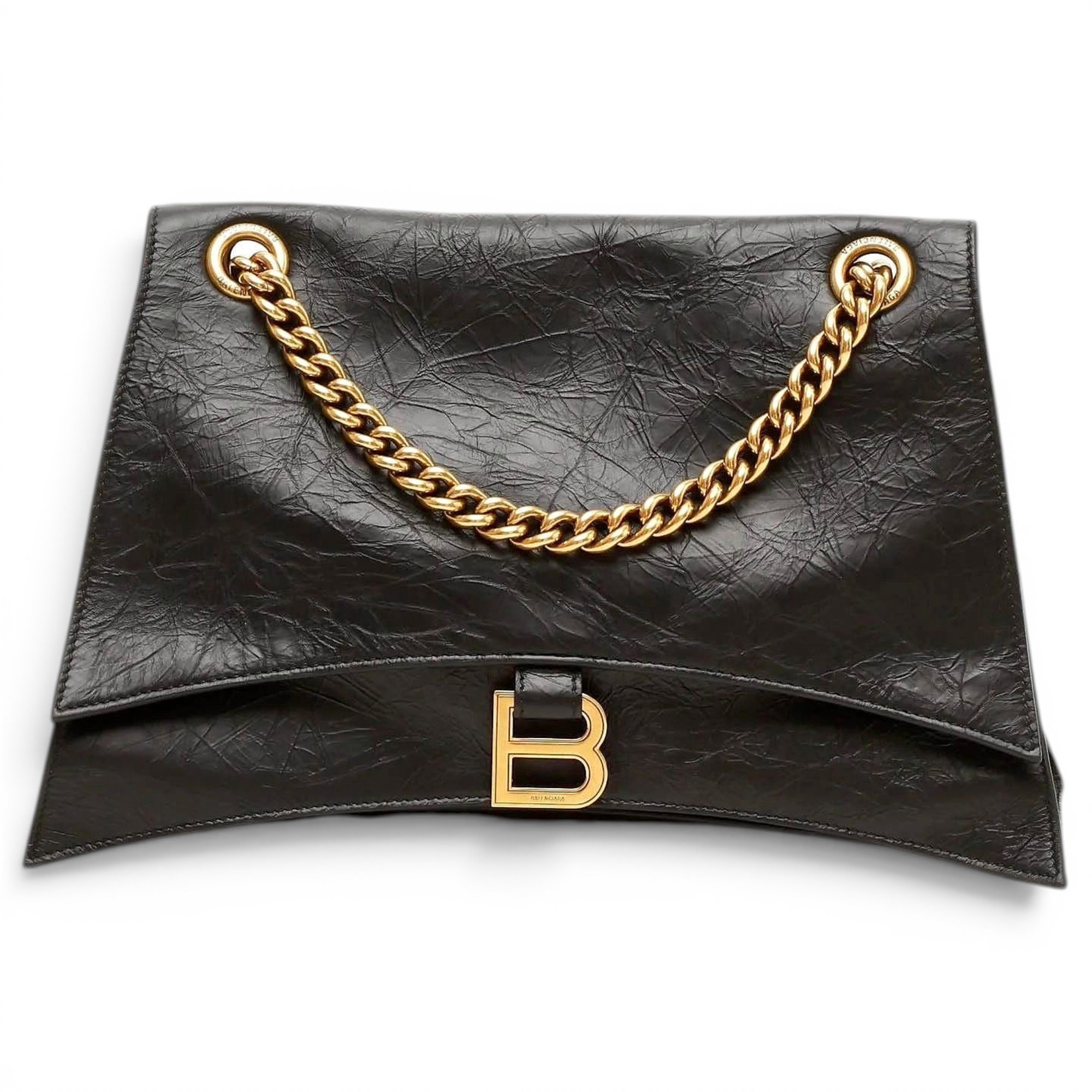 BB chain leather handbag