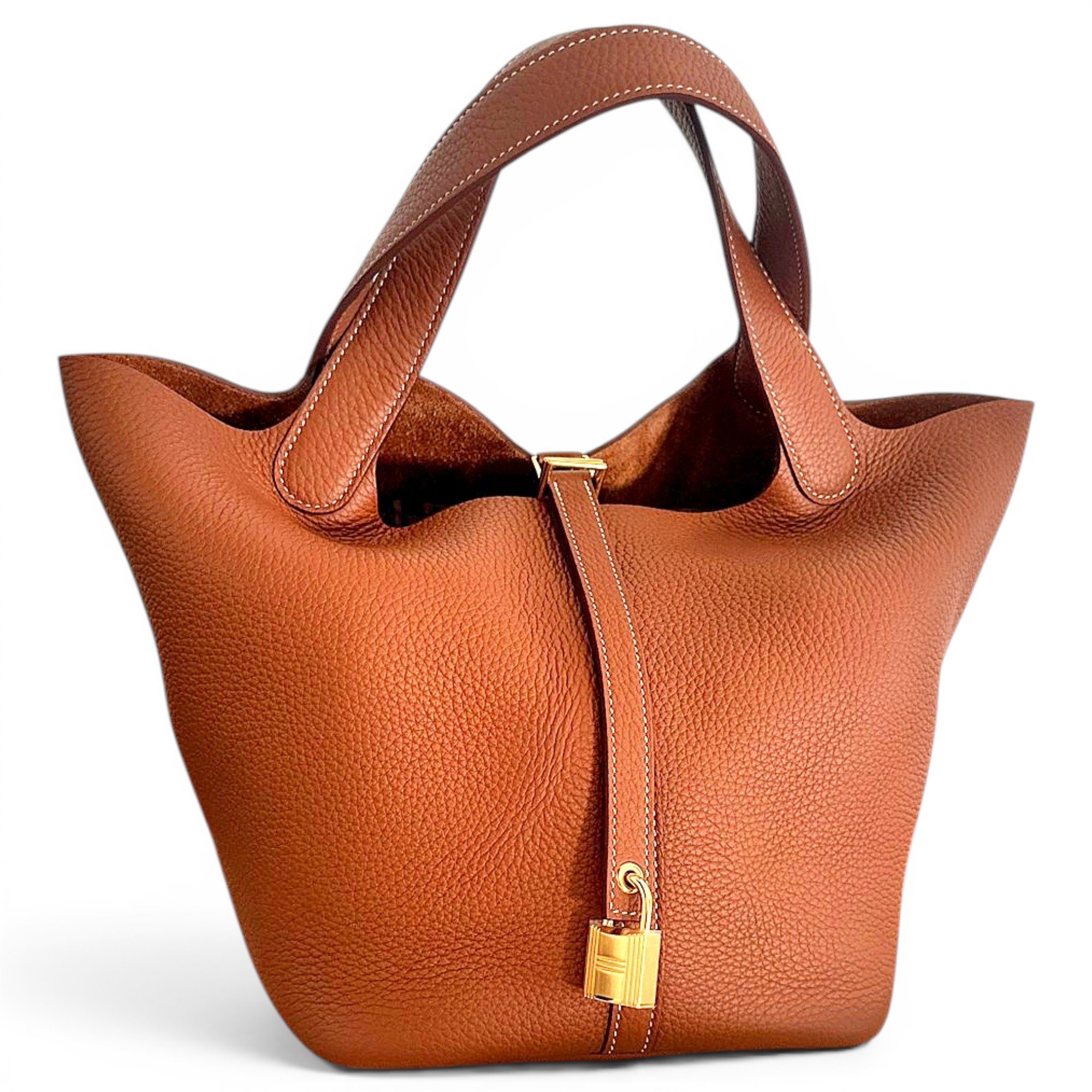 Picotin leather handbag