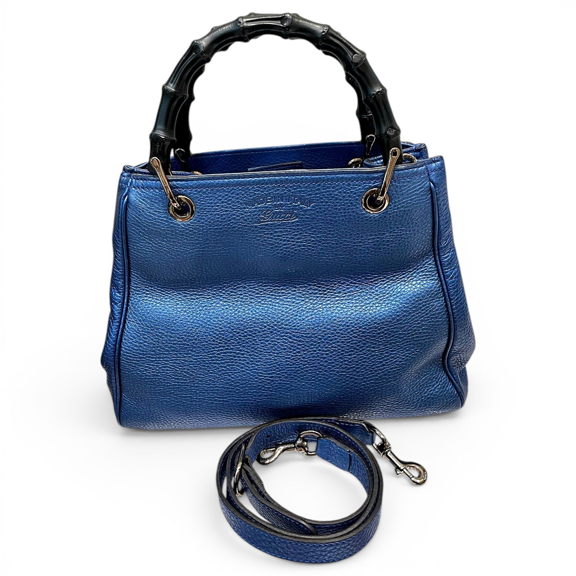 Bamboo leather handbag