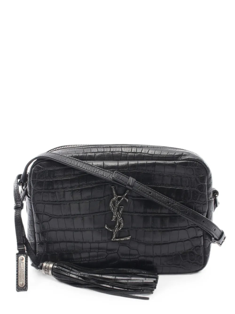 2010s Lou croc-embossed leather crossbody bag