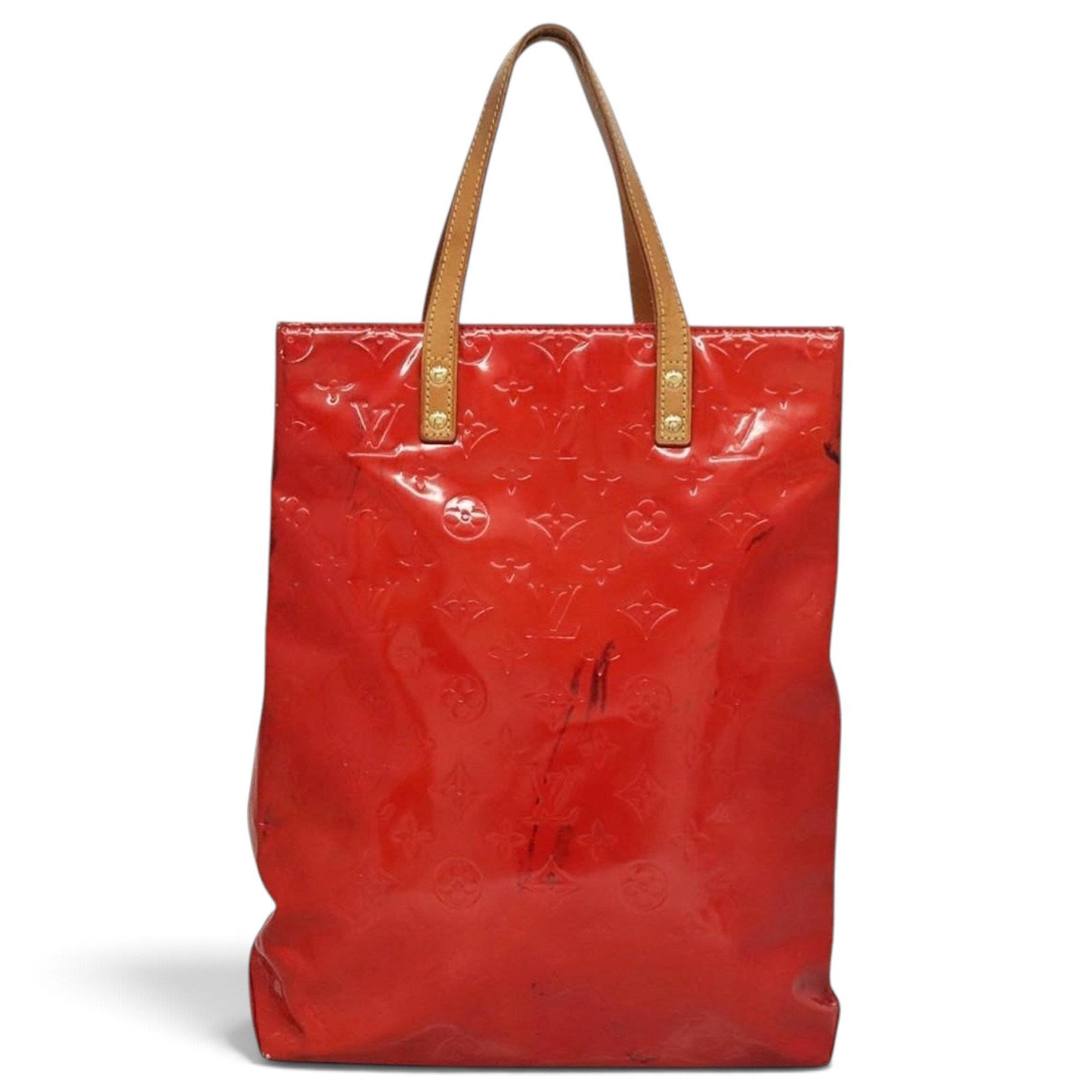 Reade patent leather handbag
