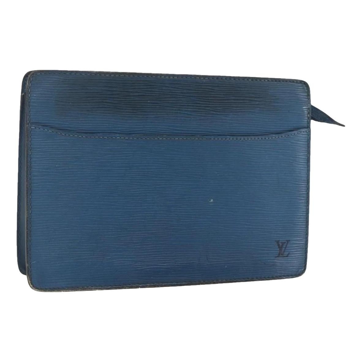 Leather clutch bag