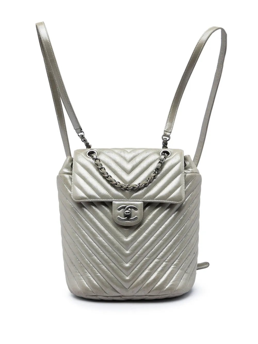 2016-2017 Small Chevron Iridescent Calfskin Urban Spirit backpack
