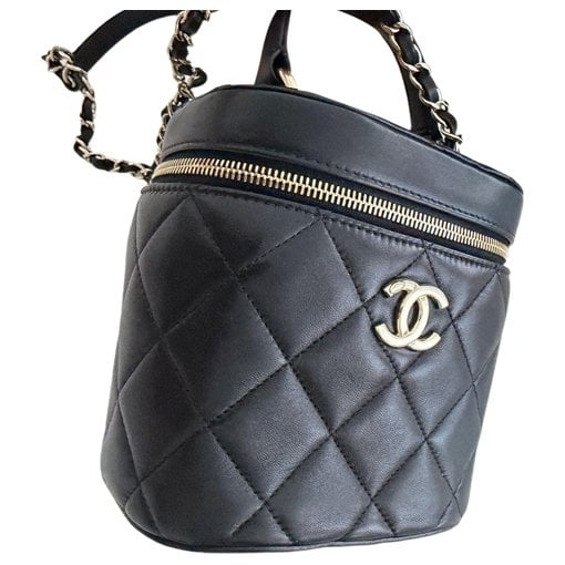 Trendy CC Top Handle leather mini bag