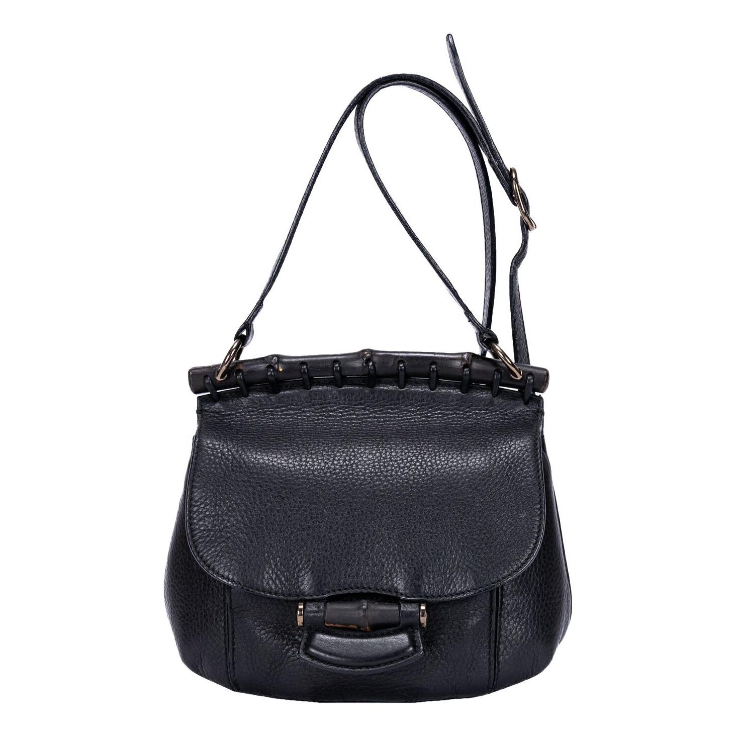 Bamboo pony-style calfskin crossbody bag