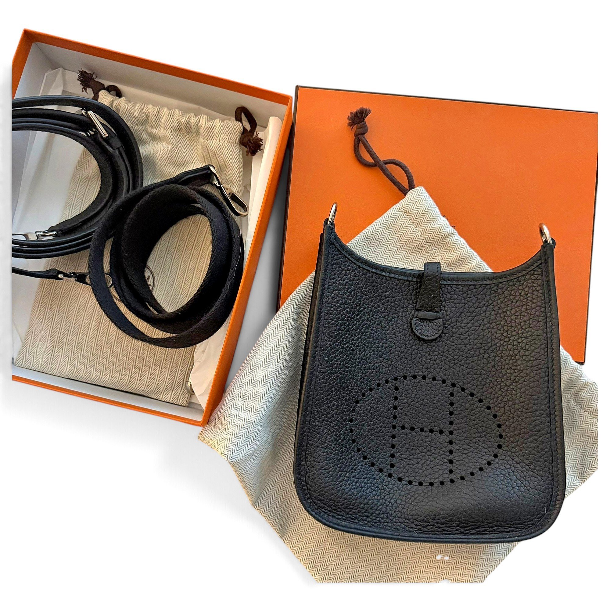 Hermes Evelyne Handbag Noir
