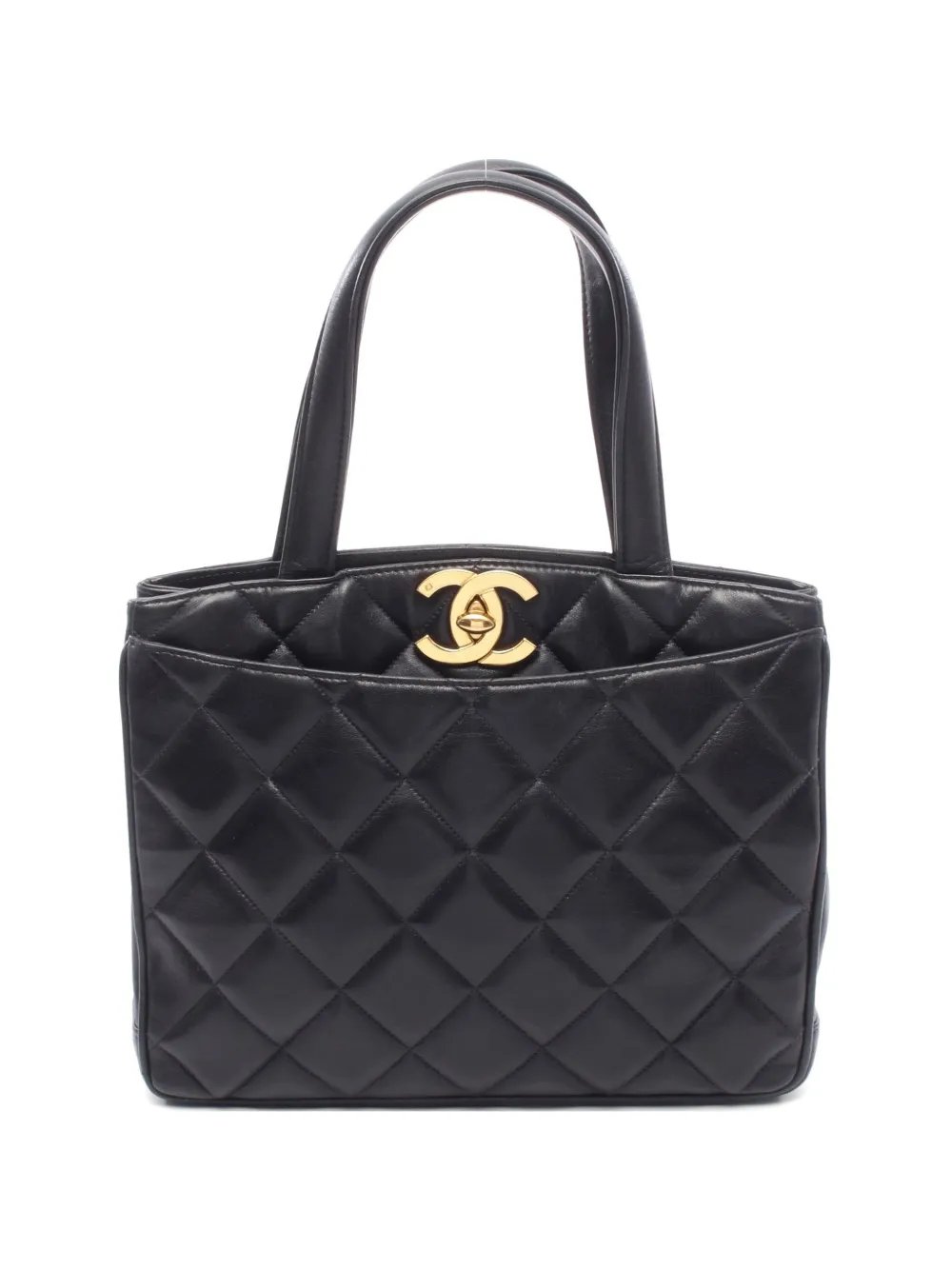 1996-1997 Matelassé turn-lock tote bag