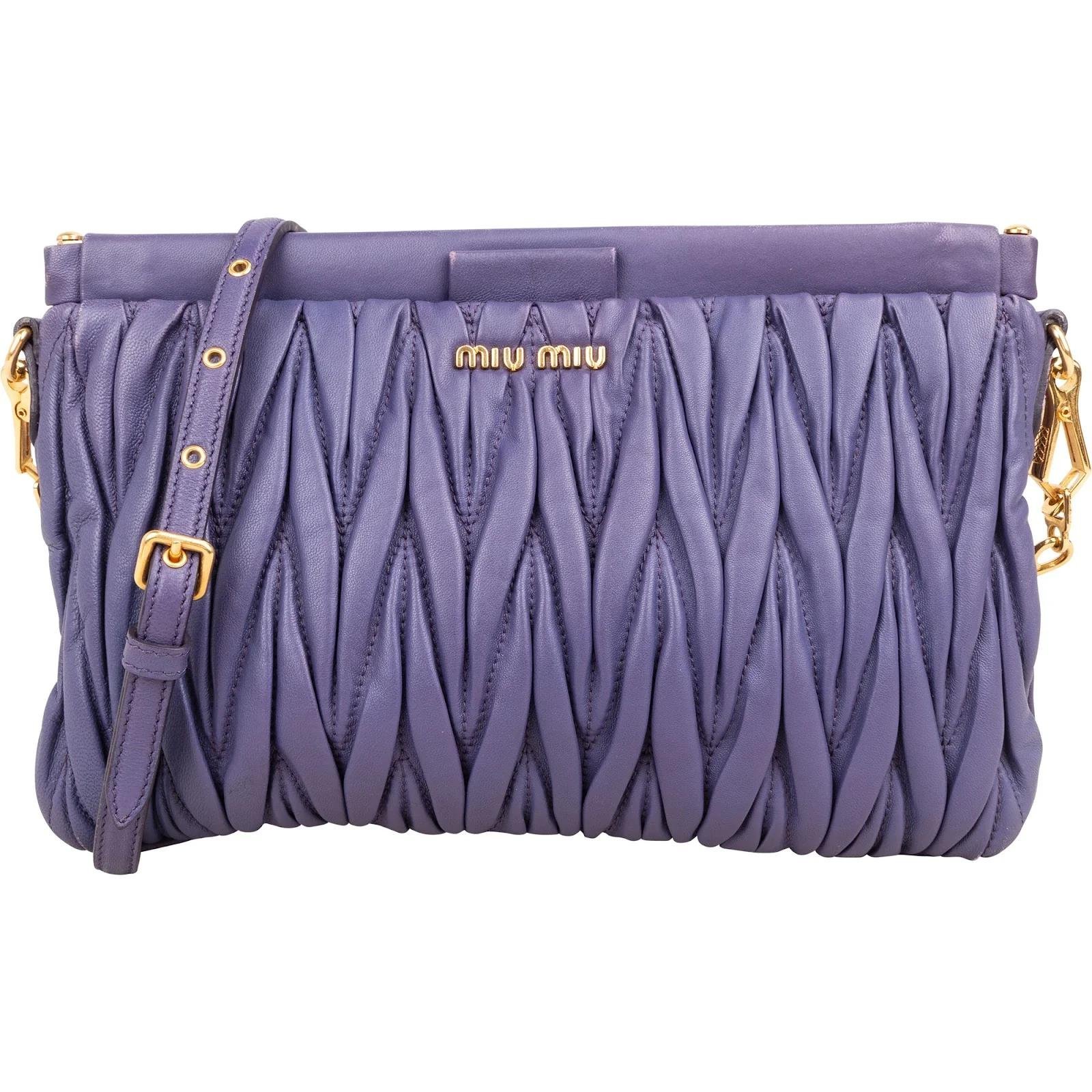 Matelassé leather clutch bag