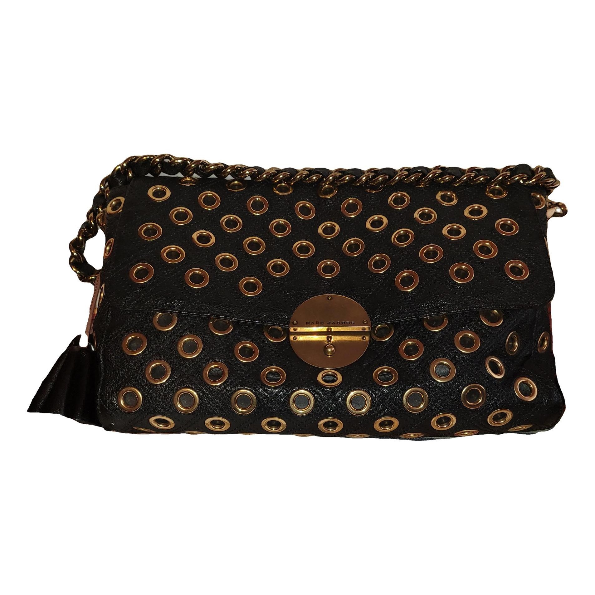 Single leather handbag