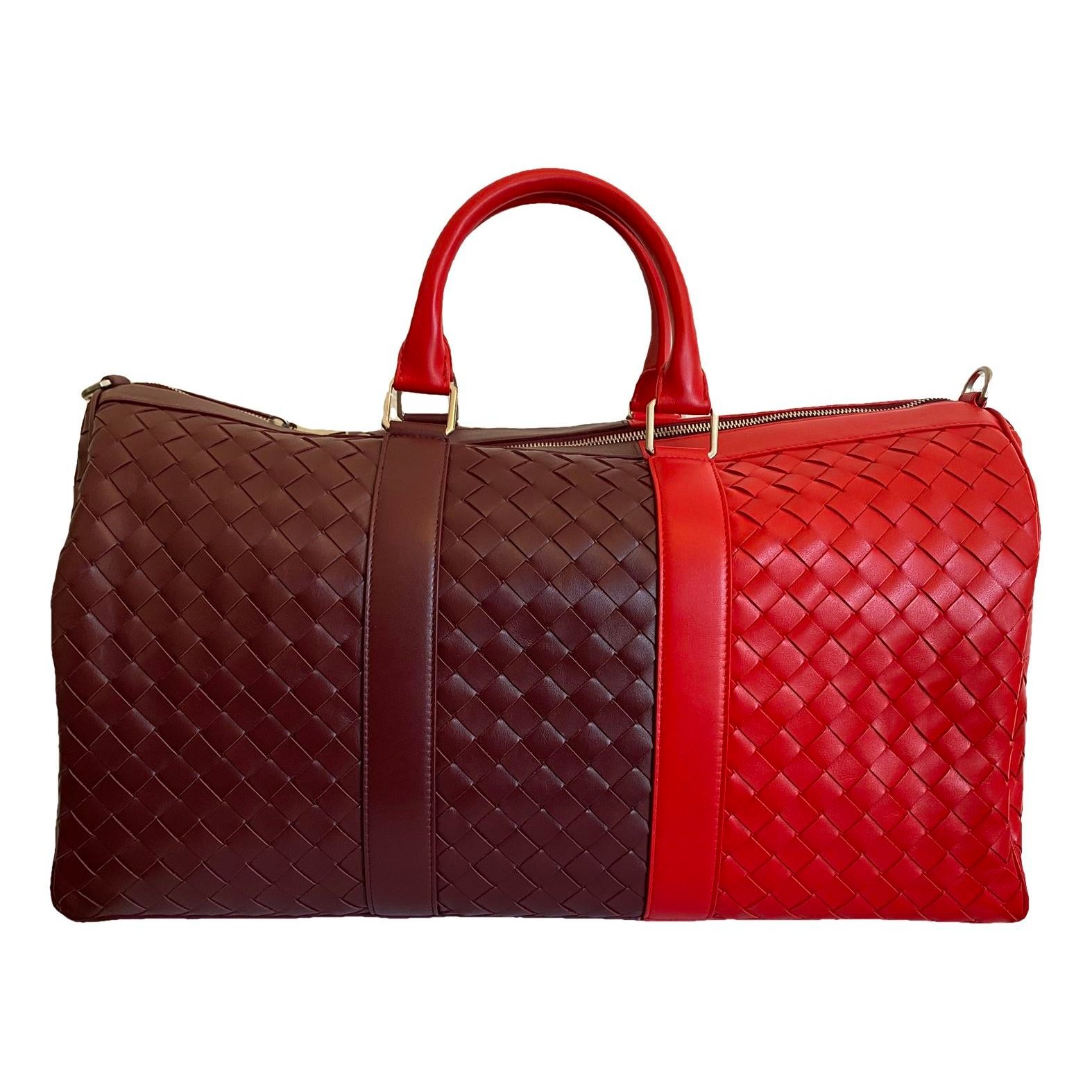 Leather travel bag