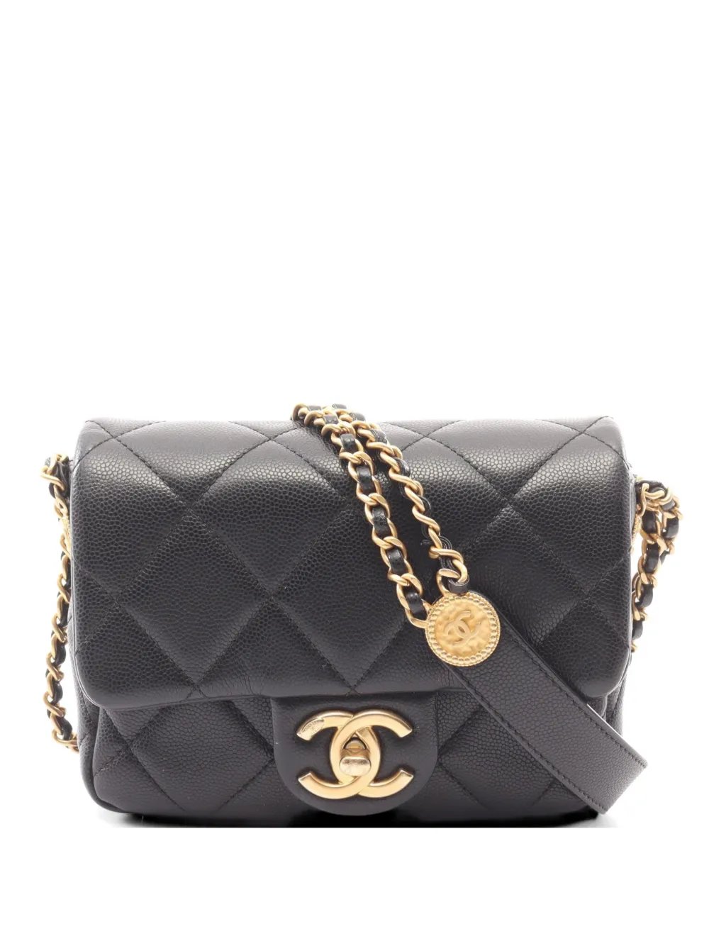 2021 mini flap Matelassé Caviar shoulder bag