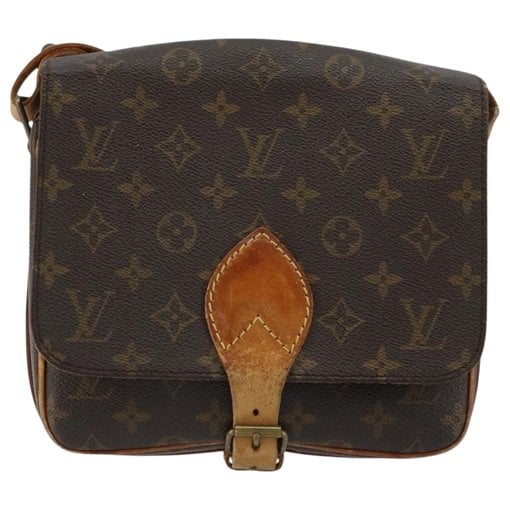 Cartouchière leather handbag