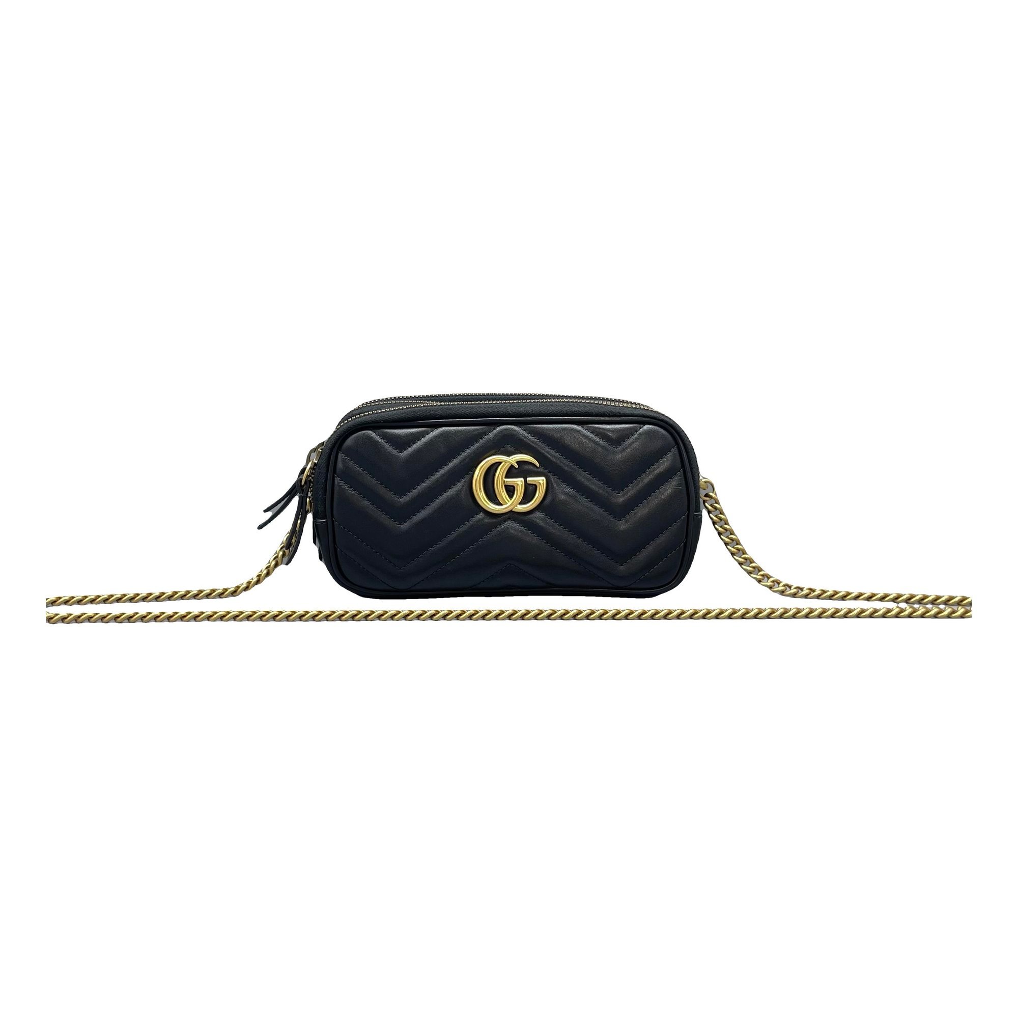 GG Marmont Triple zip leather handbag