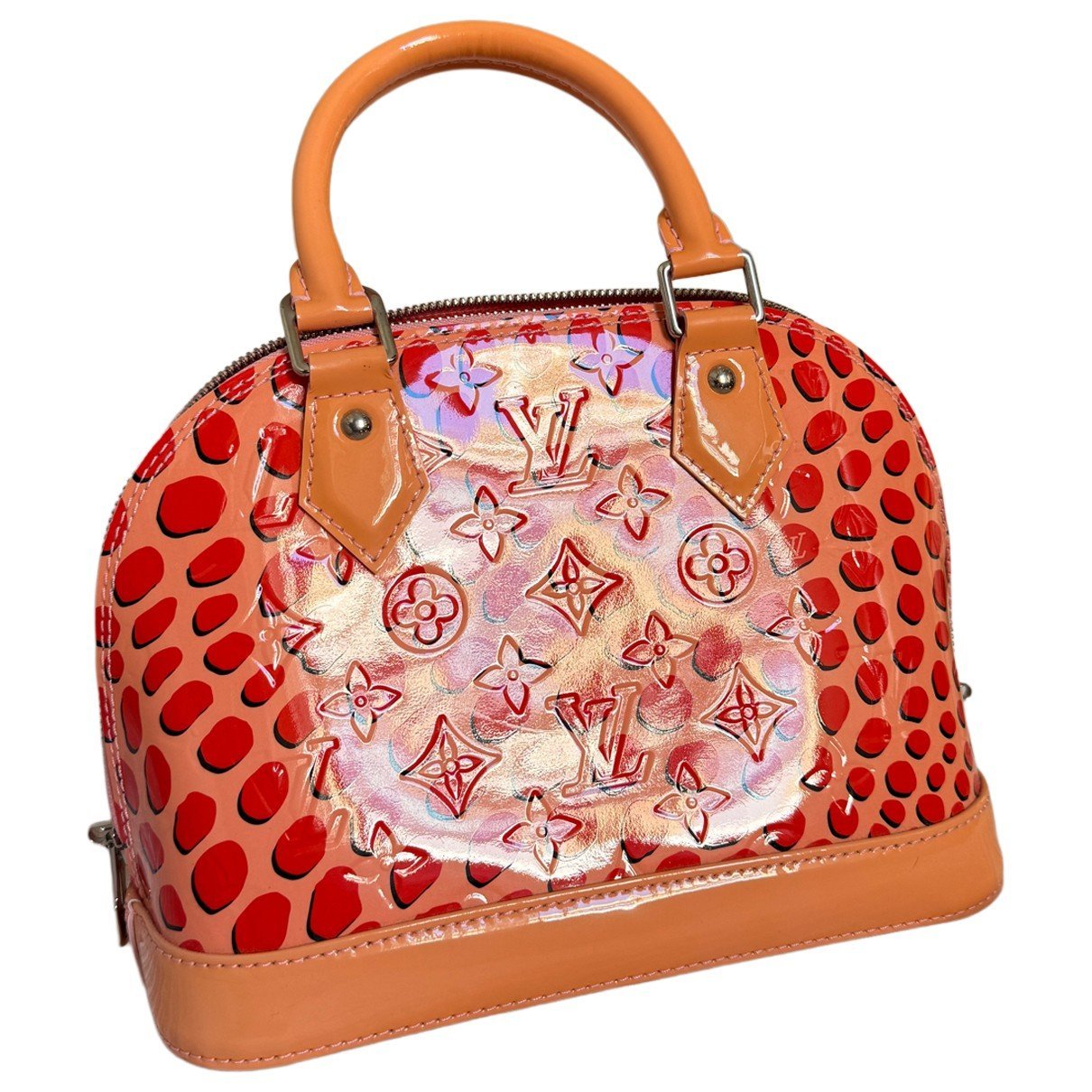 Louis Vuitton Alma BB patent leather handbag
