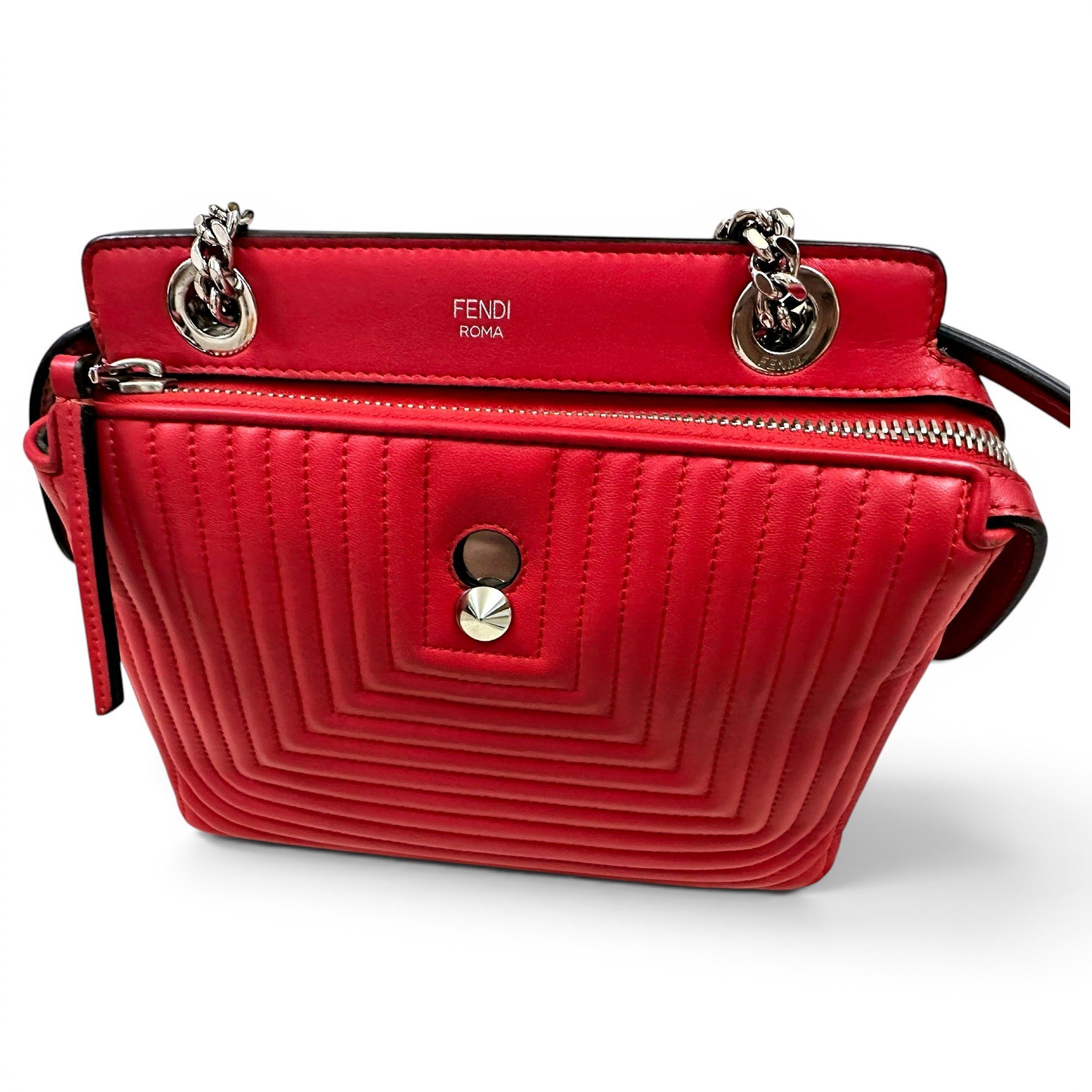 Dot Com leather handbag