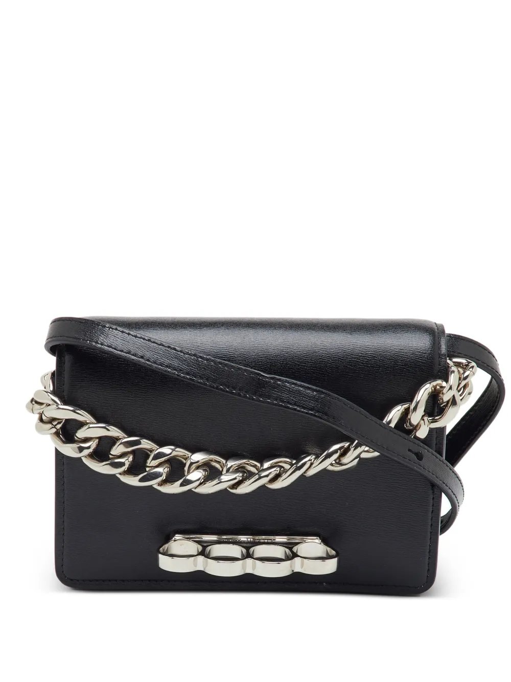 Four Ring leather shoulder bag