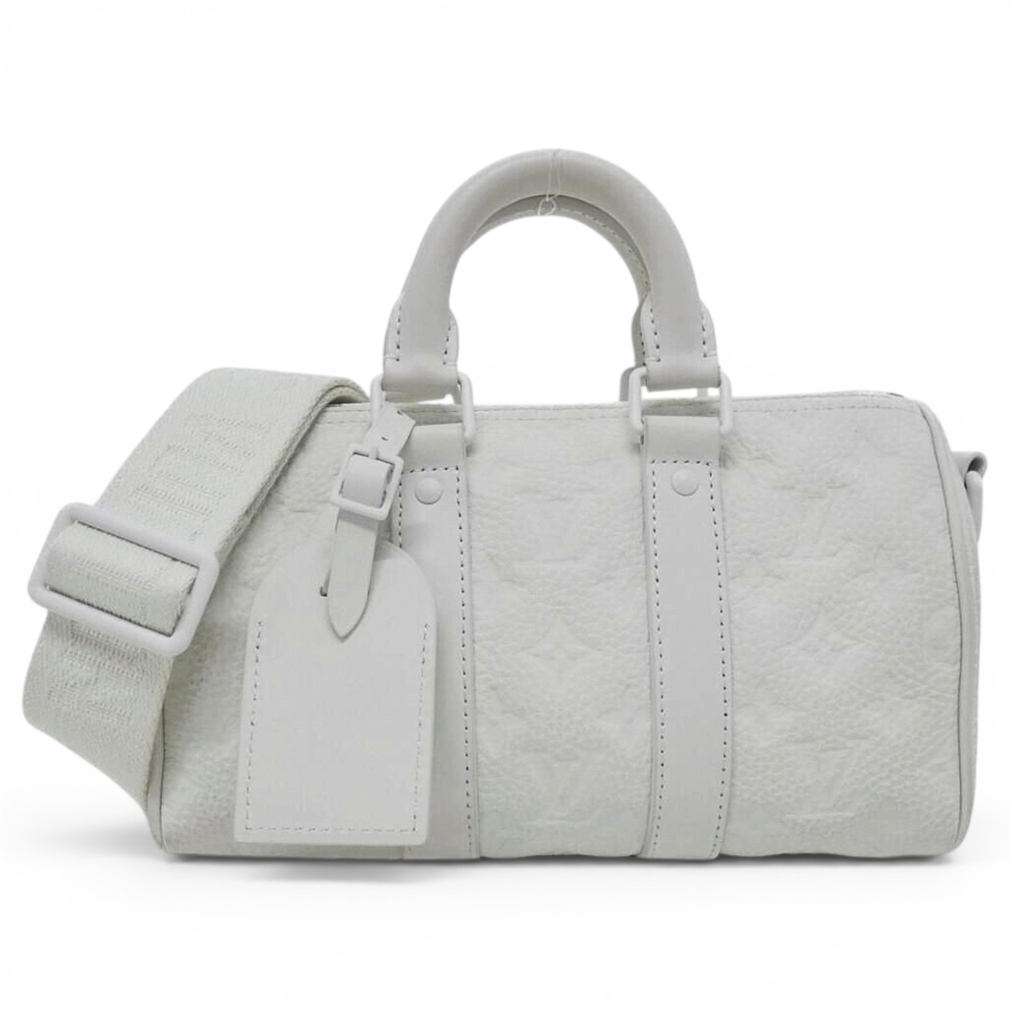 Keepall leather travel bag