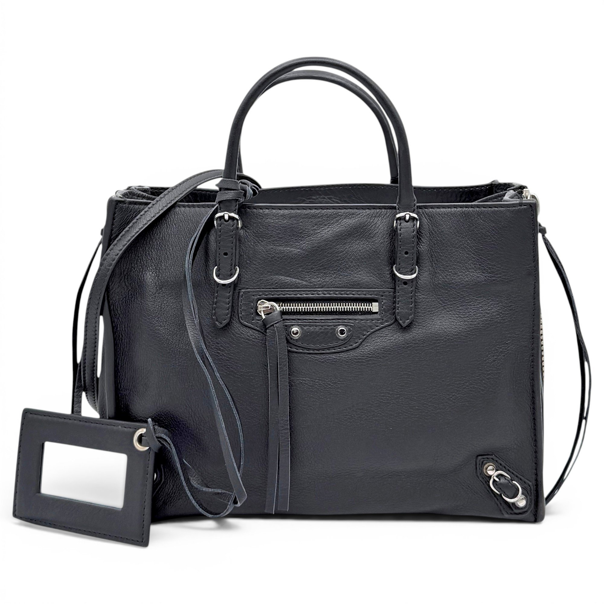 Papier pony-style calfskin handbag