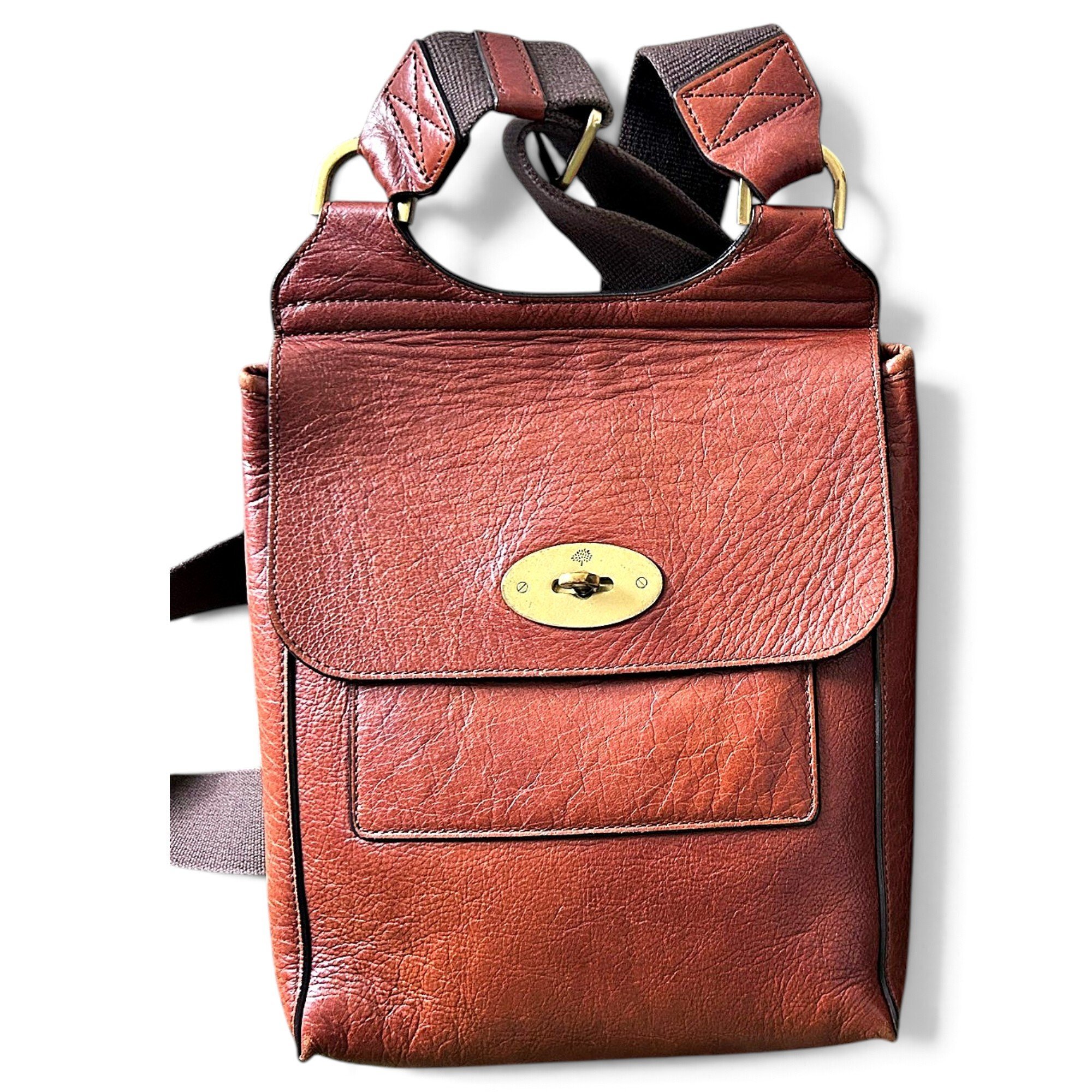 Leather backpack