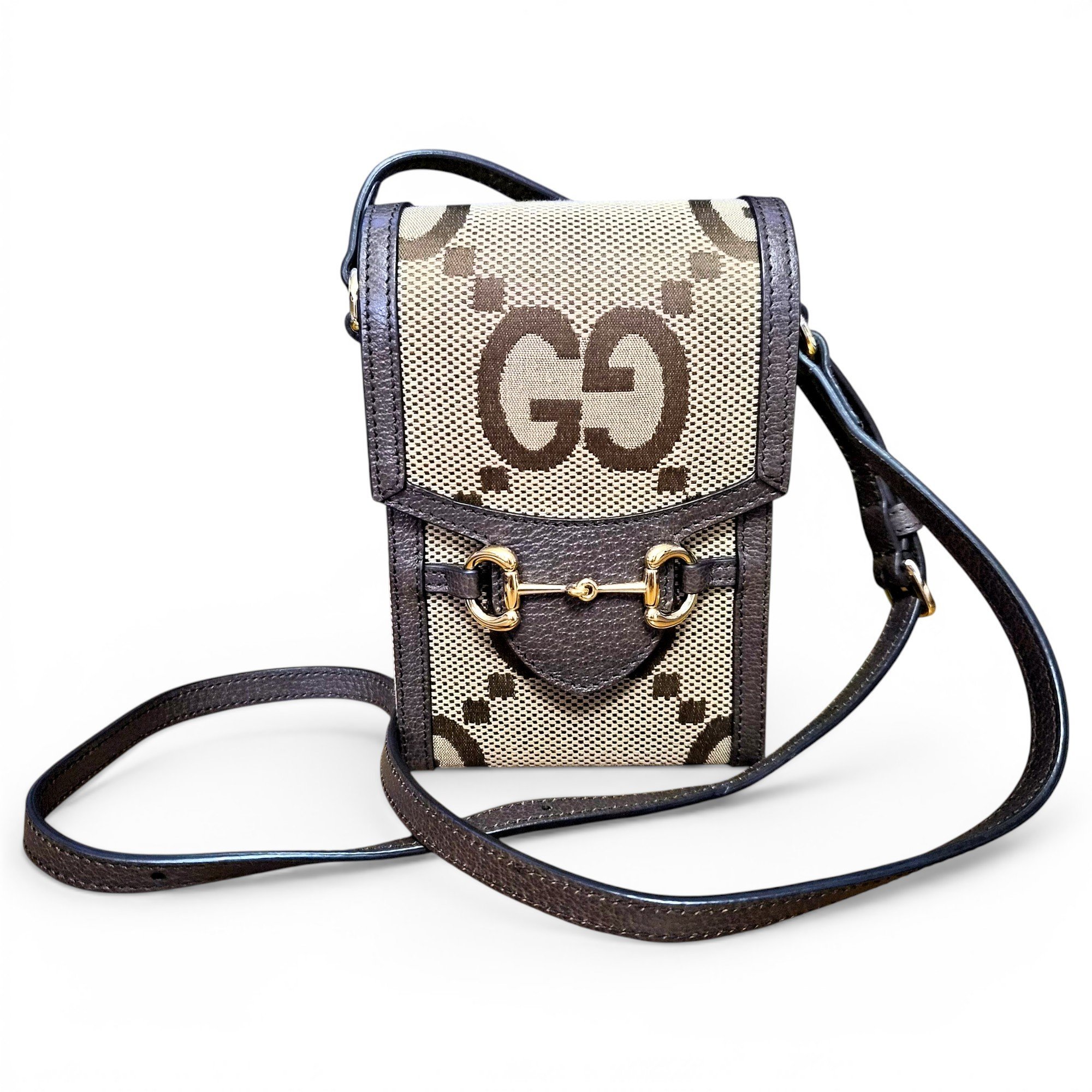 Horsebit 1955 Vertical cloth crossbody bag