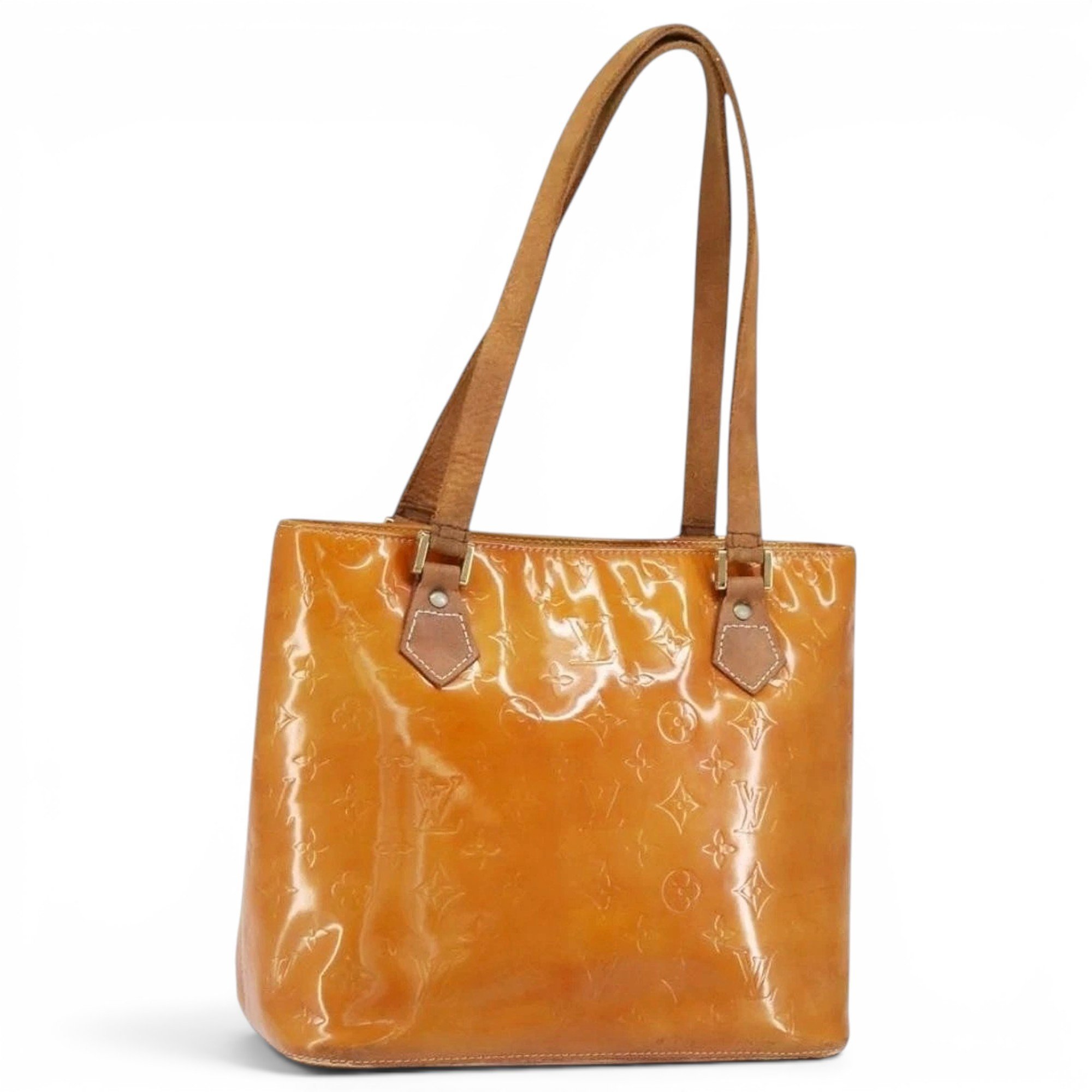 Patent leather handbag