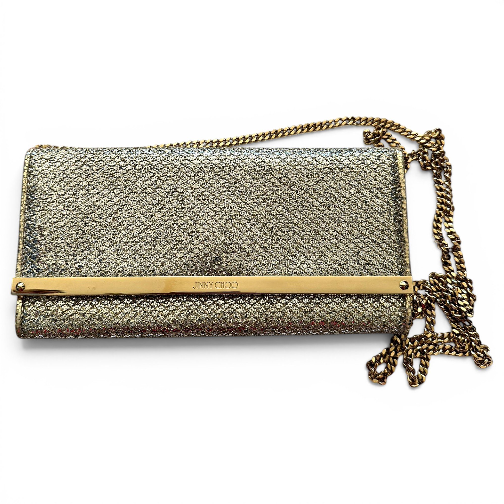 Glitter clutch bag