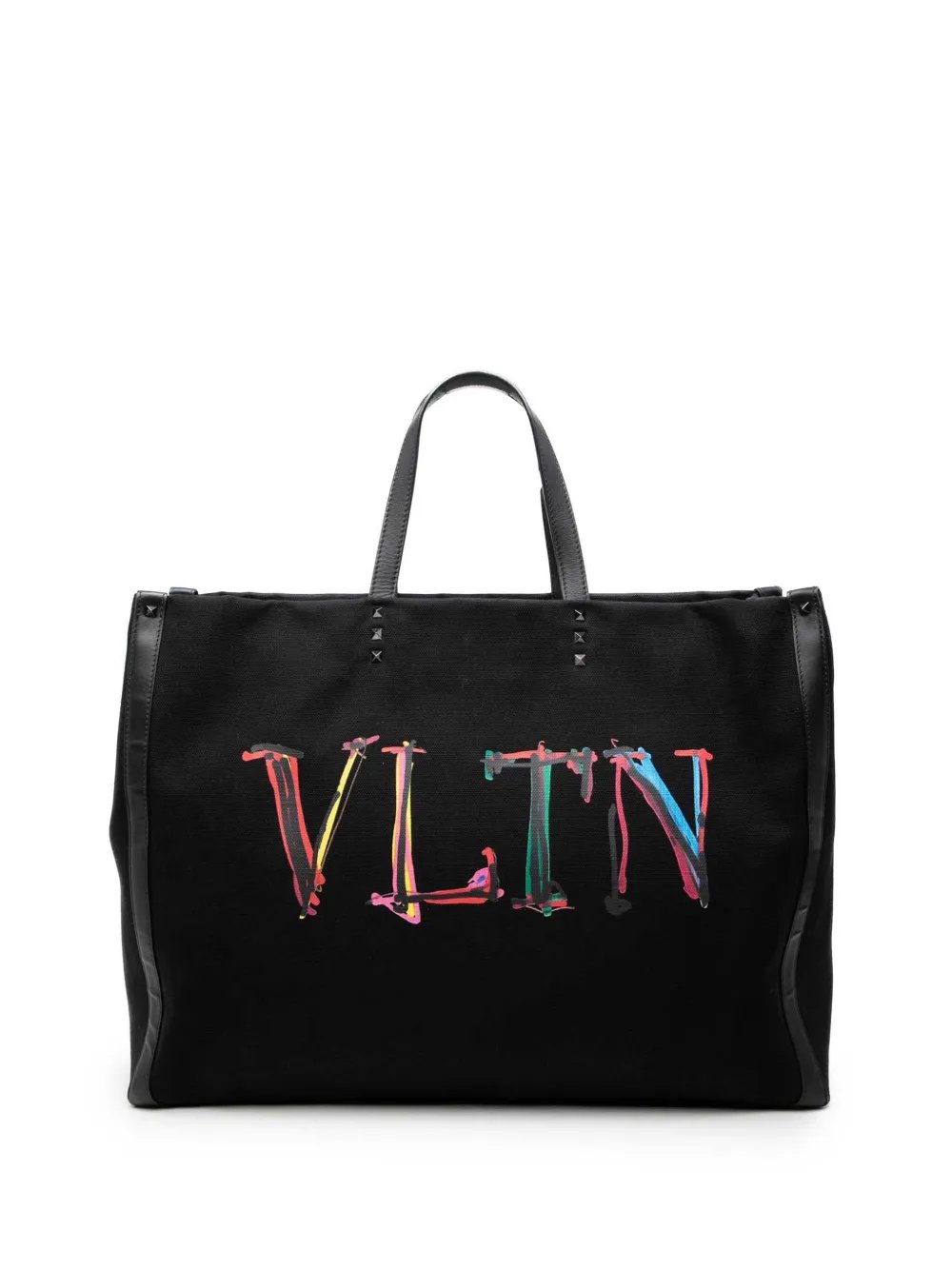 2018-2026 Large Canvas Rockstud VLTN Tote satchel