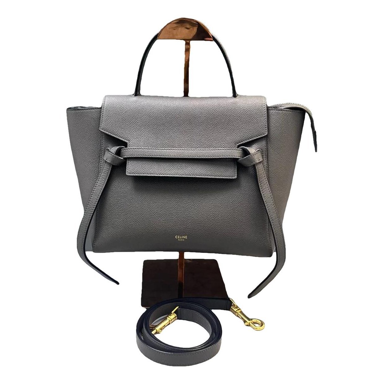 Belt leather mini bag
