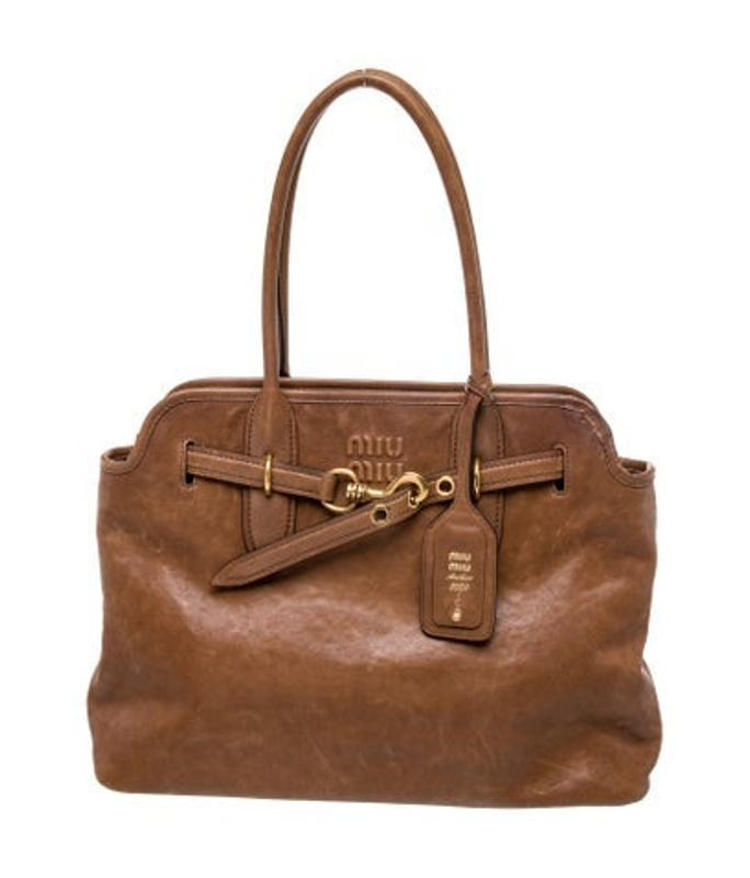 Miu Miu Miu Leather Tote