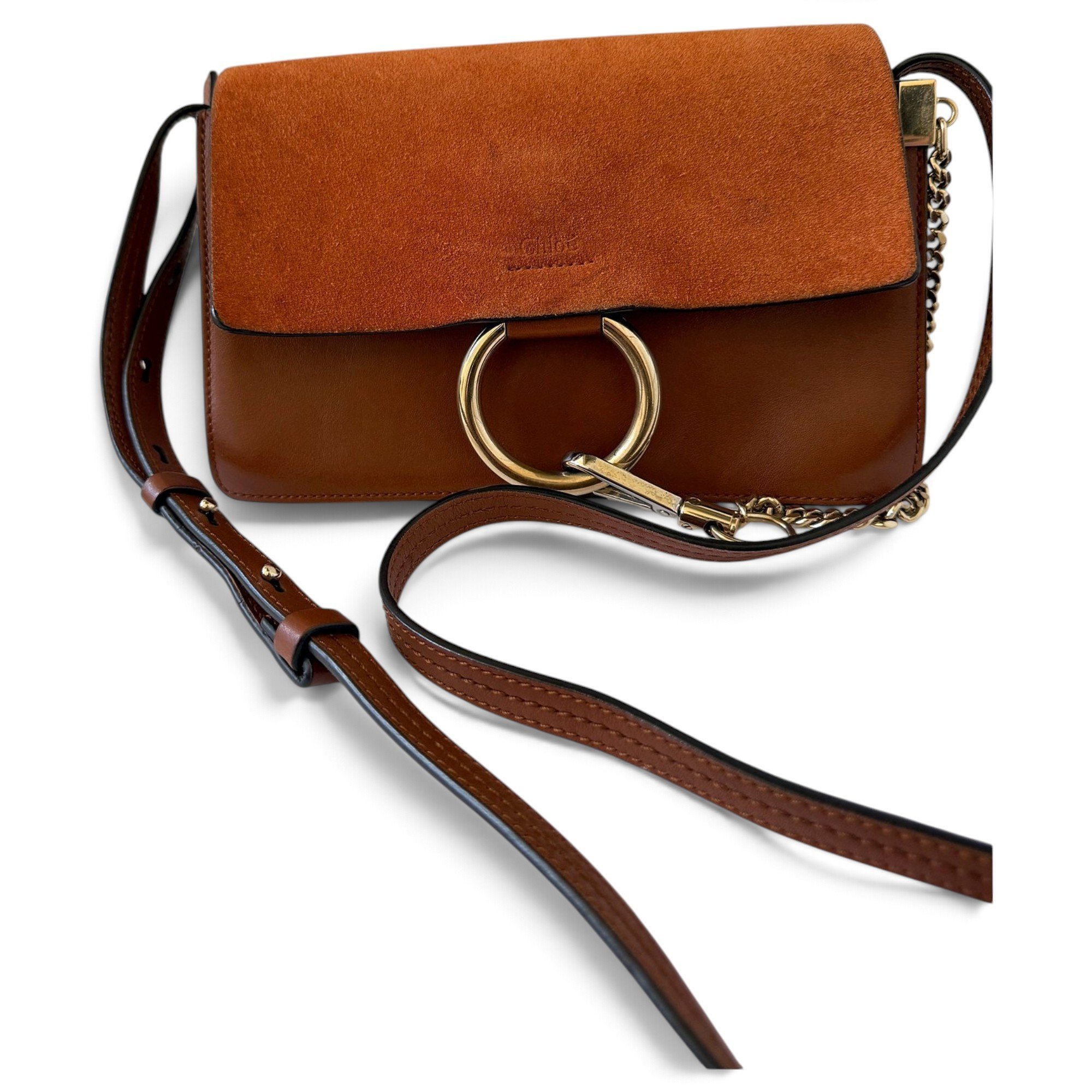 Faye leather handbag