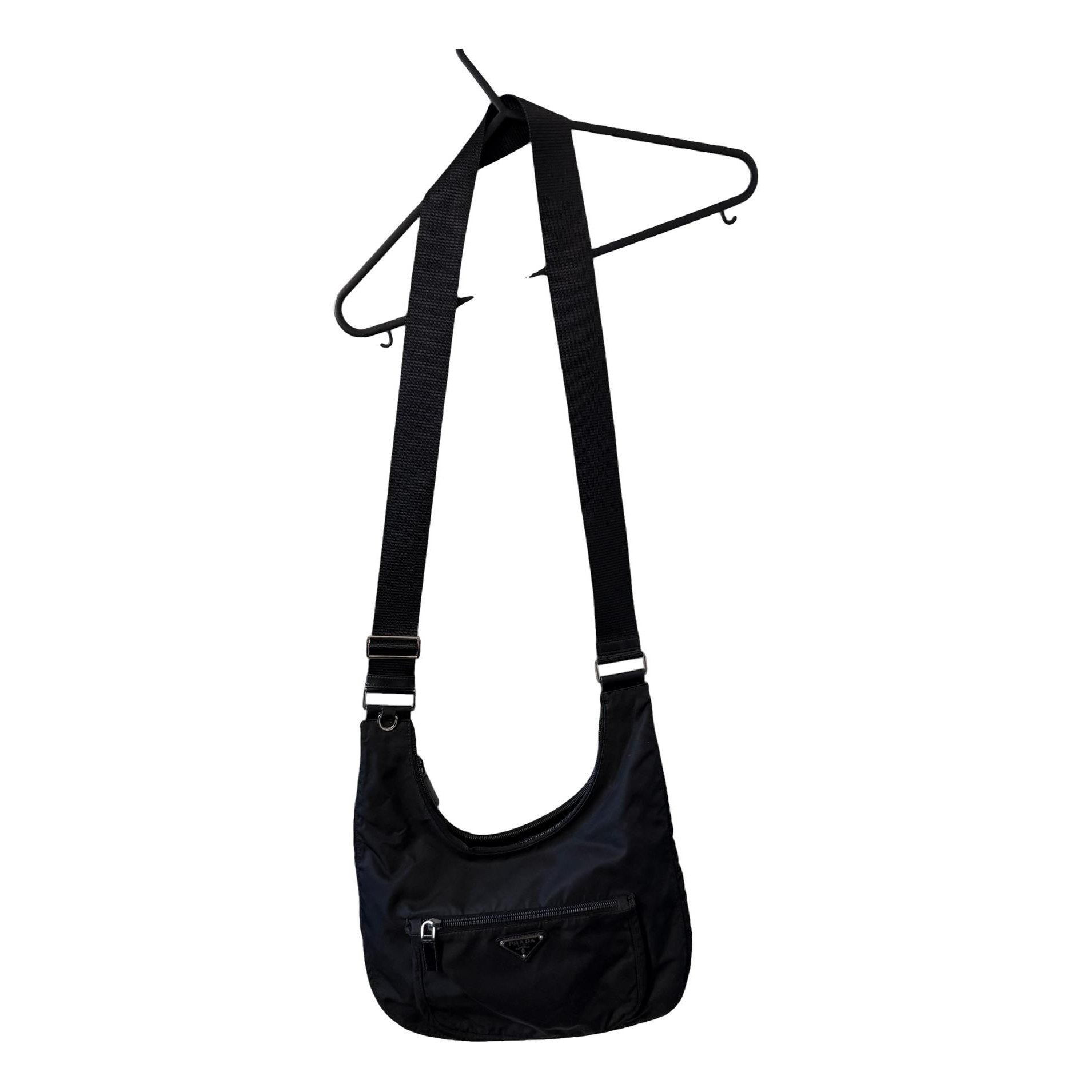 Re-Nylon cloth crossbody bag