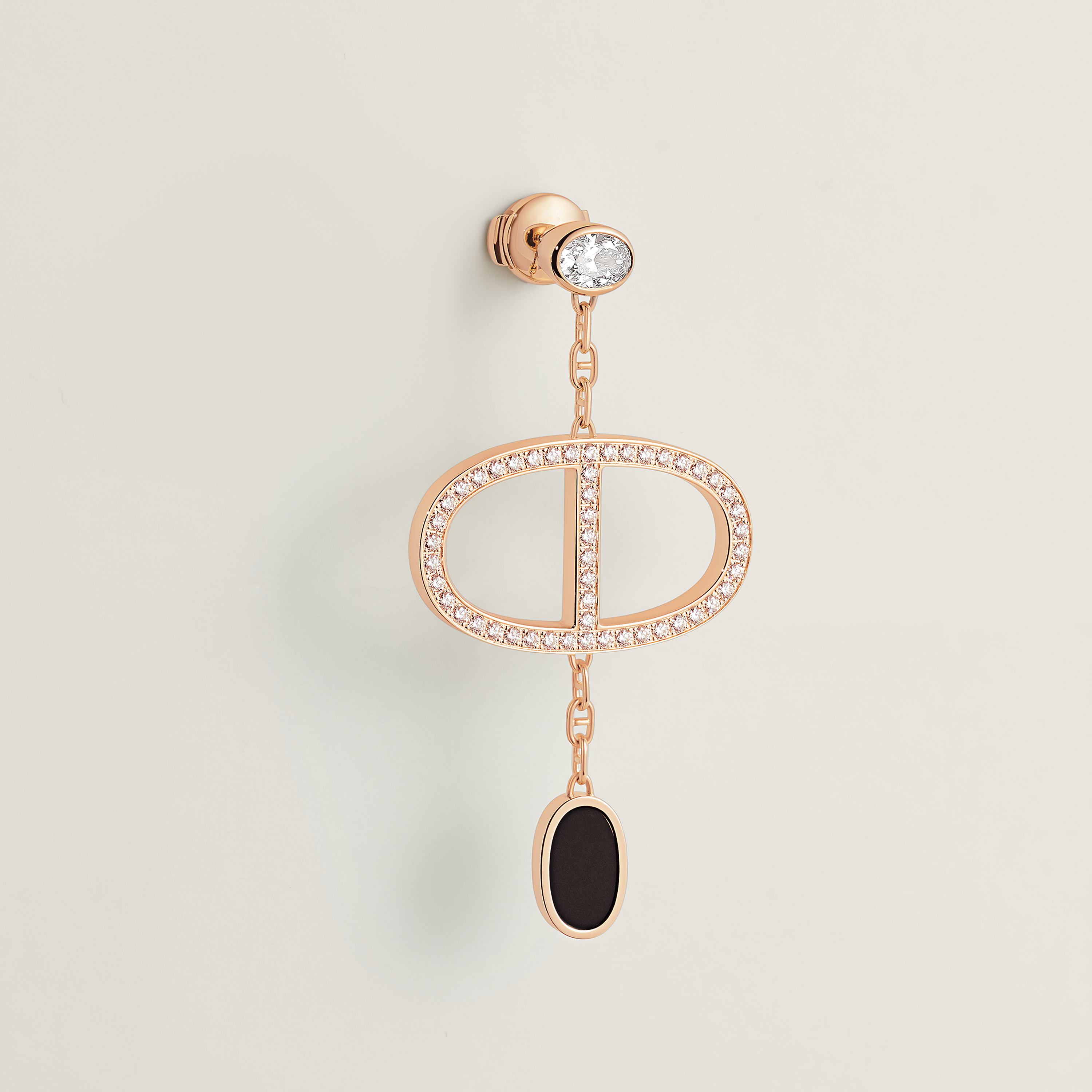 Chaine d'ancre Verso single dangle earring