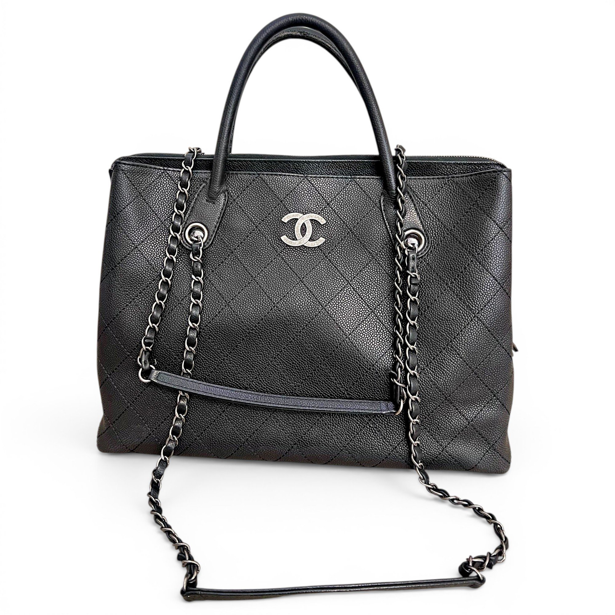 Leather tote