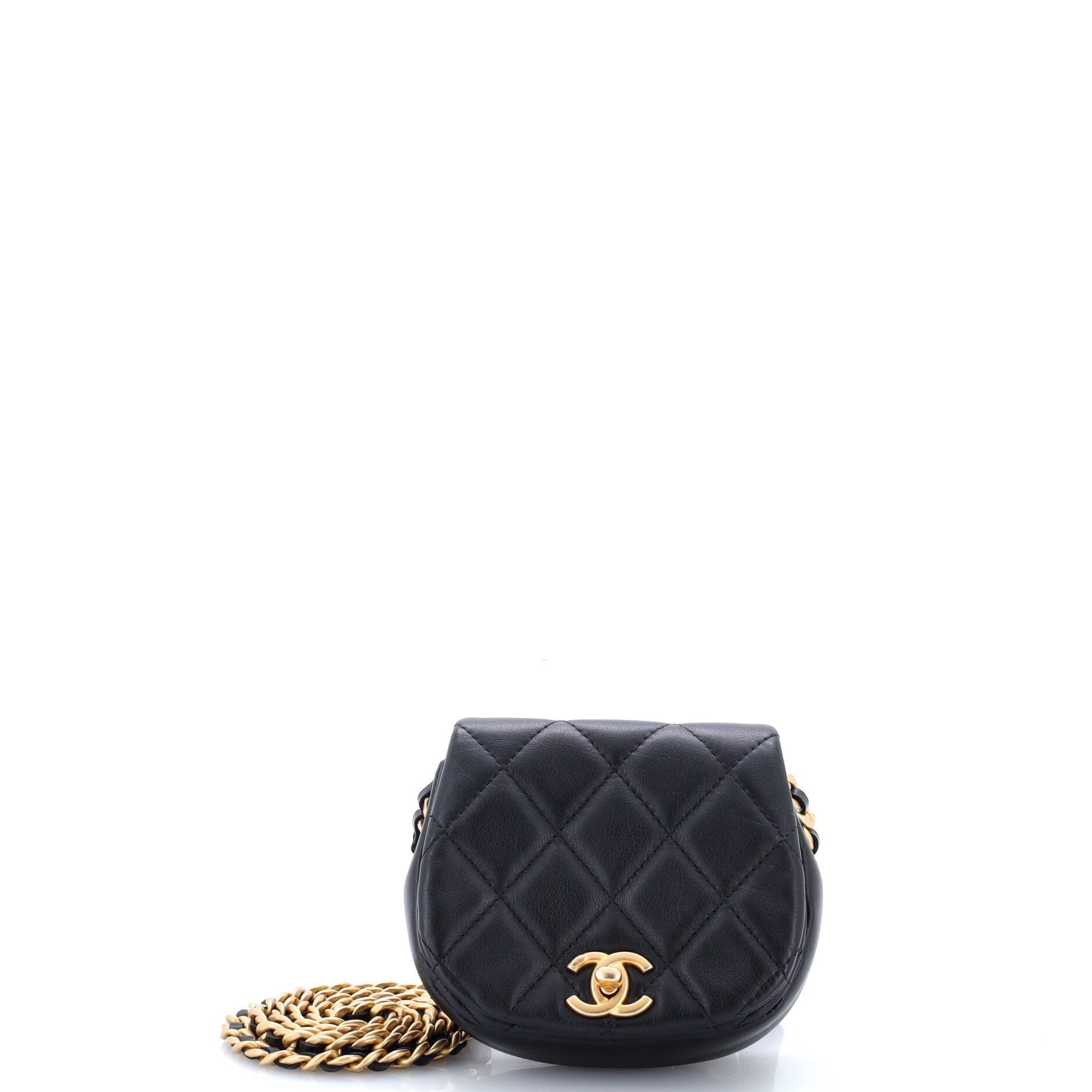Coco Mail Clutch with Chain Quilted Calfskin Mini