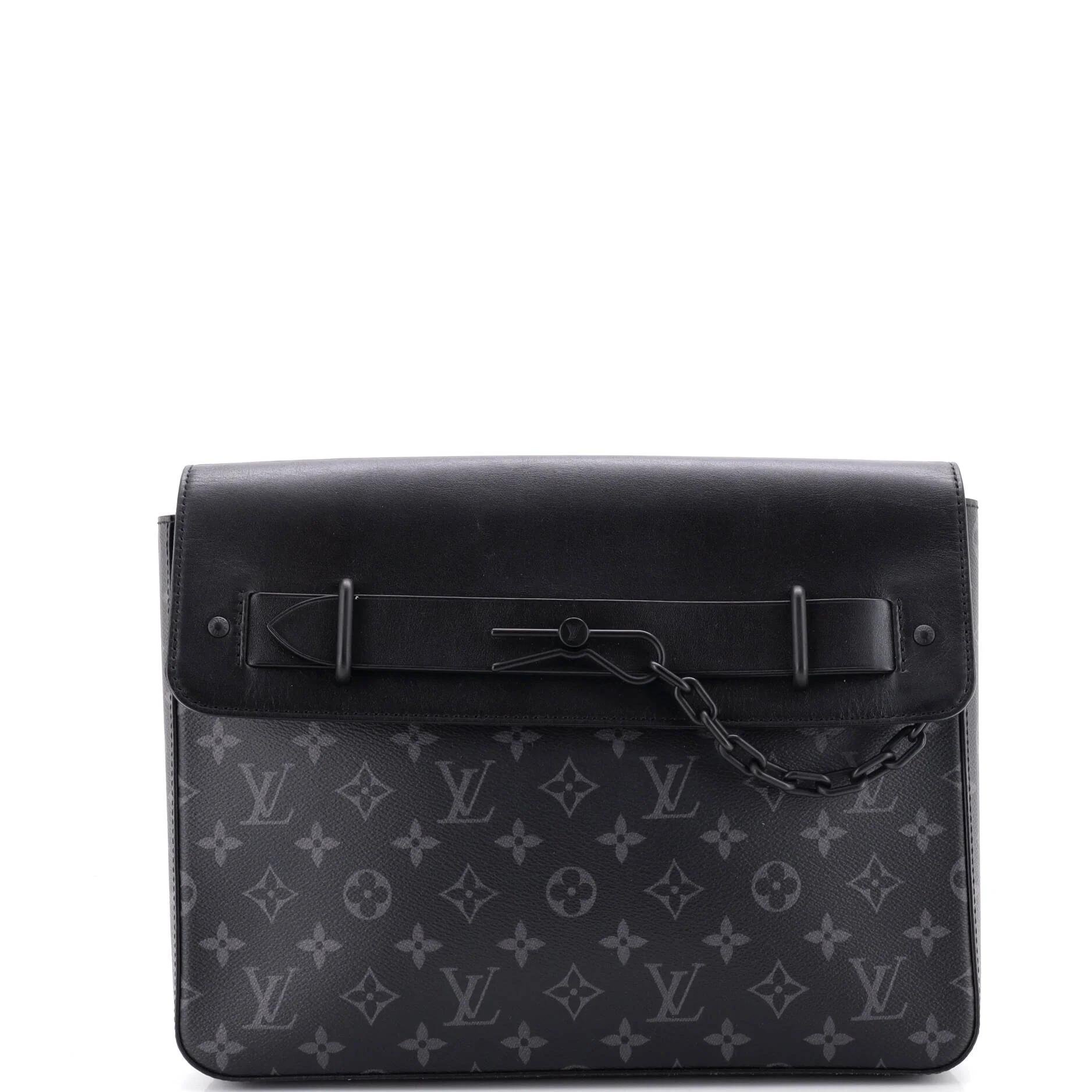 Leather clutch bag