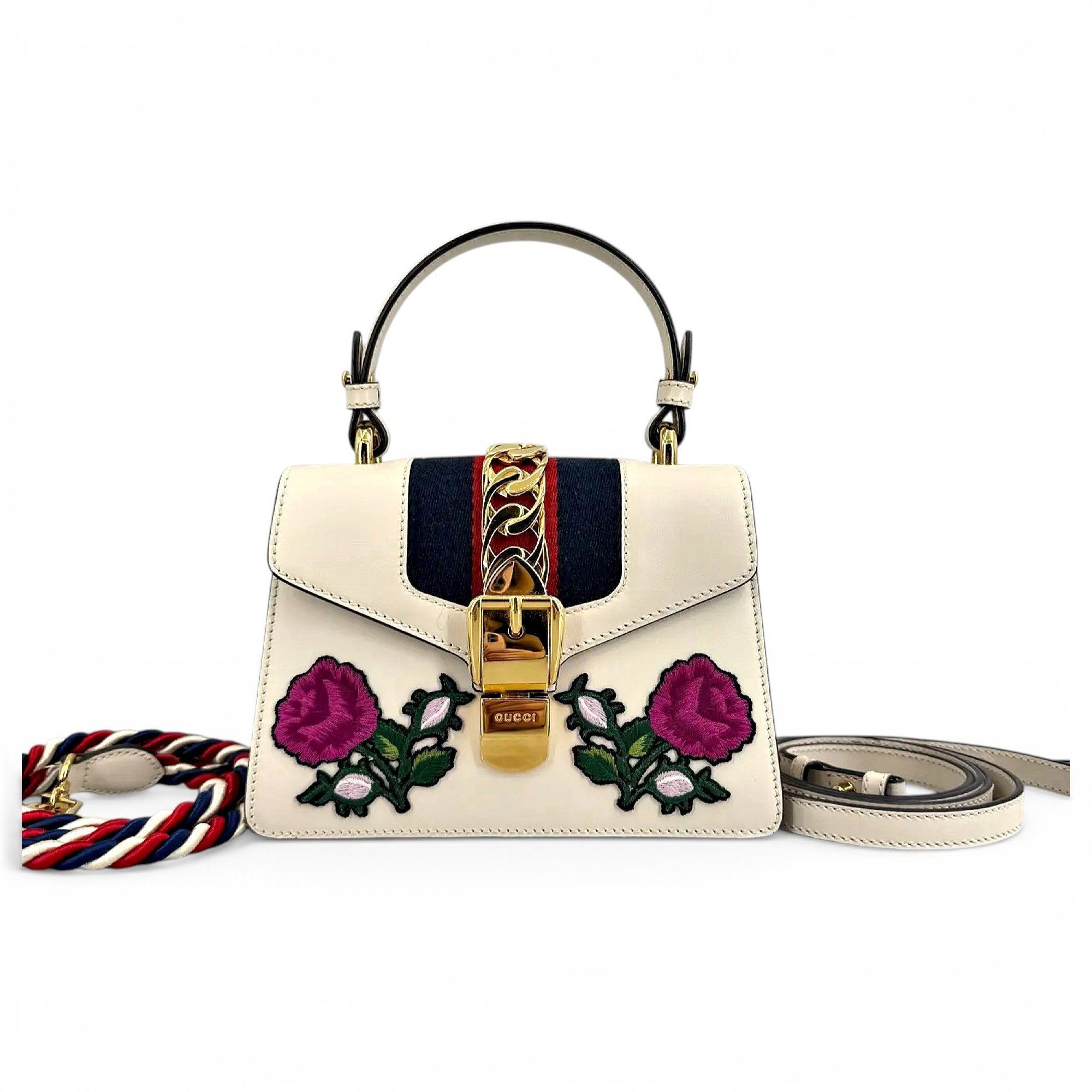 Sylvie Top Handle leather crossbody bag
