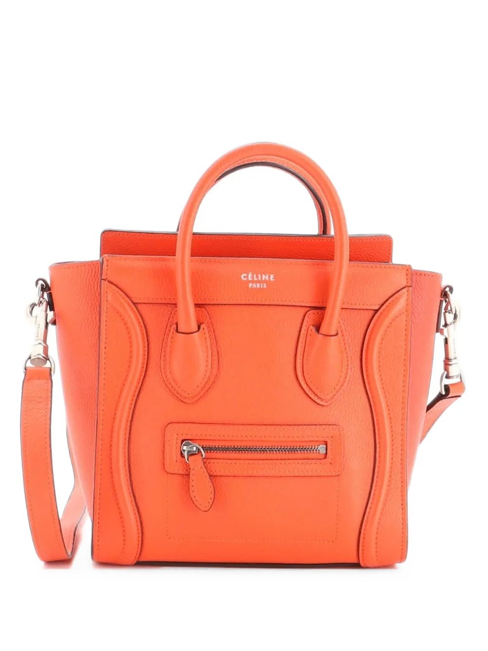 Luggage Bag Grainy Leather Nano crossbody bag