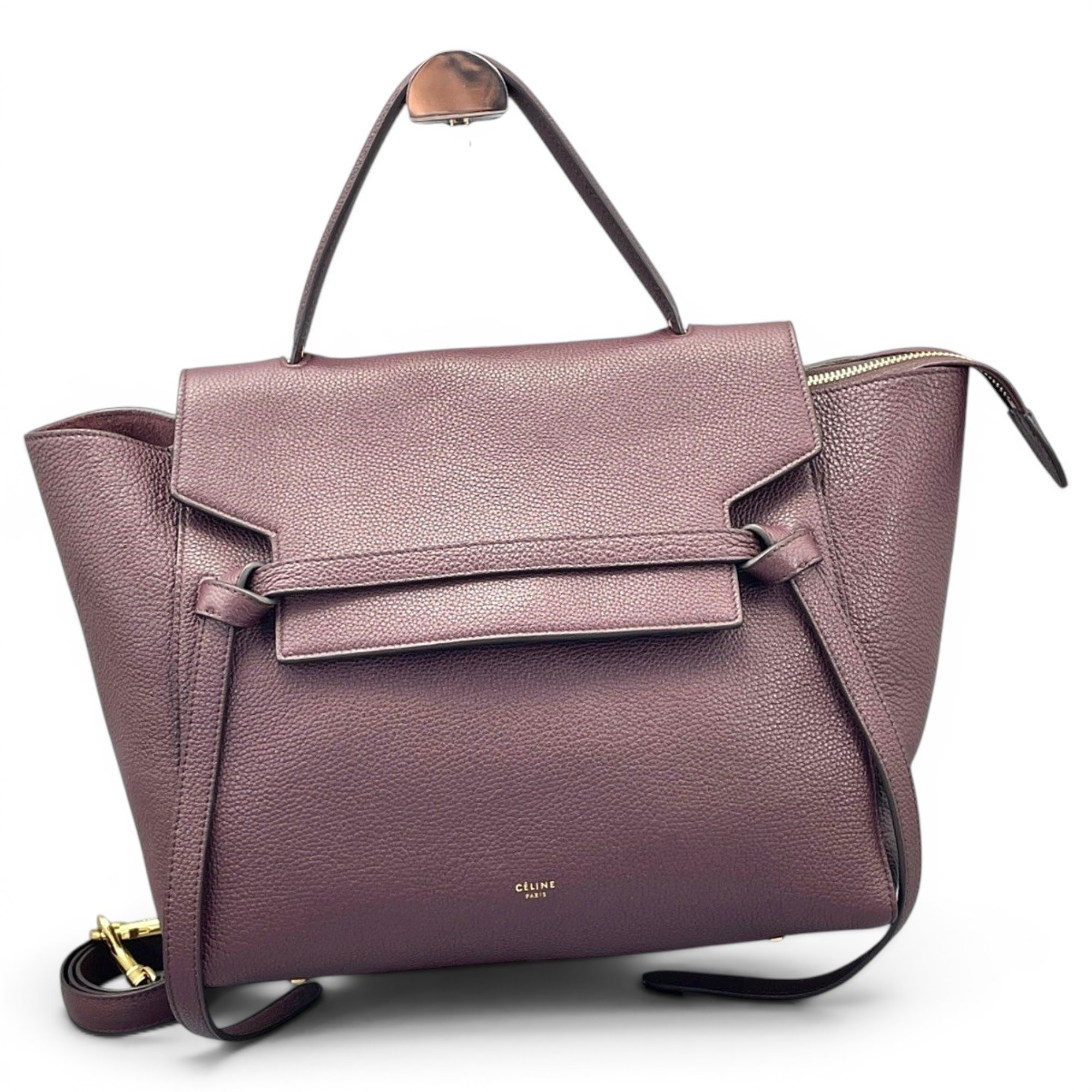 Belt leather handbag
