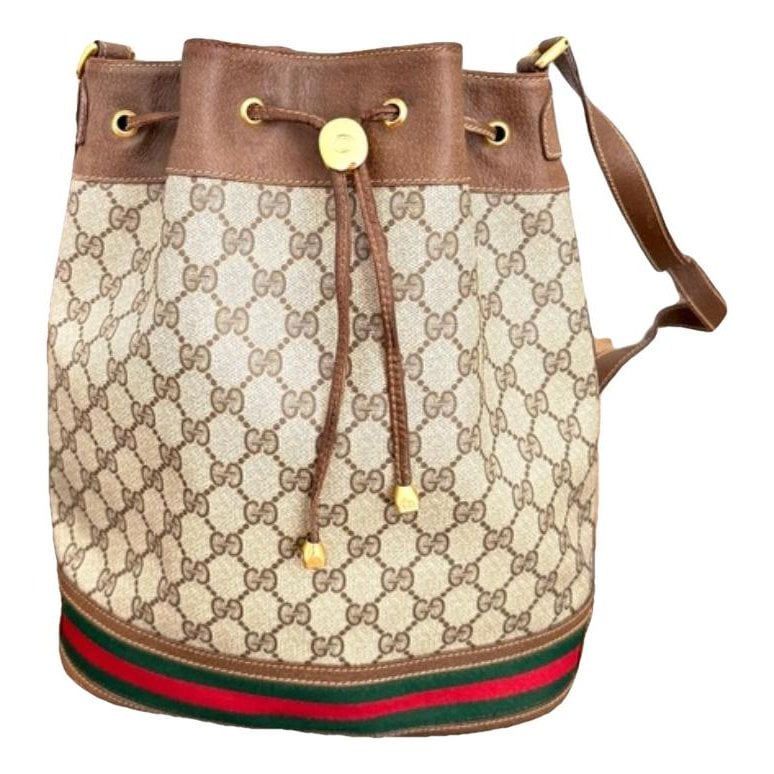 Ophidia Bucket patent leather handbag