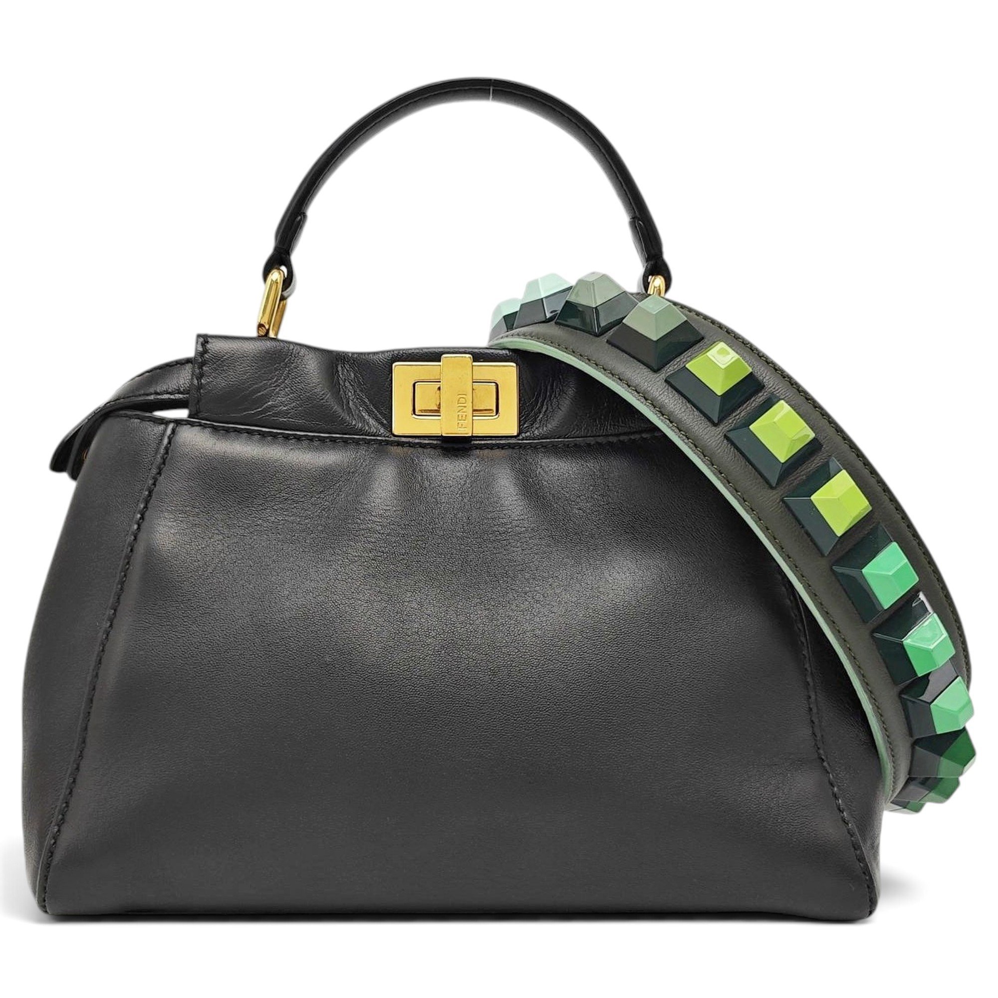 Peekaboo leather handbag