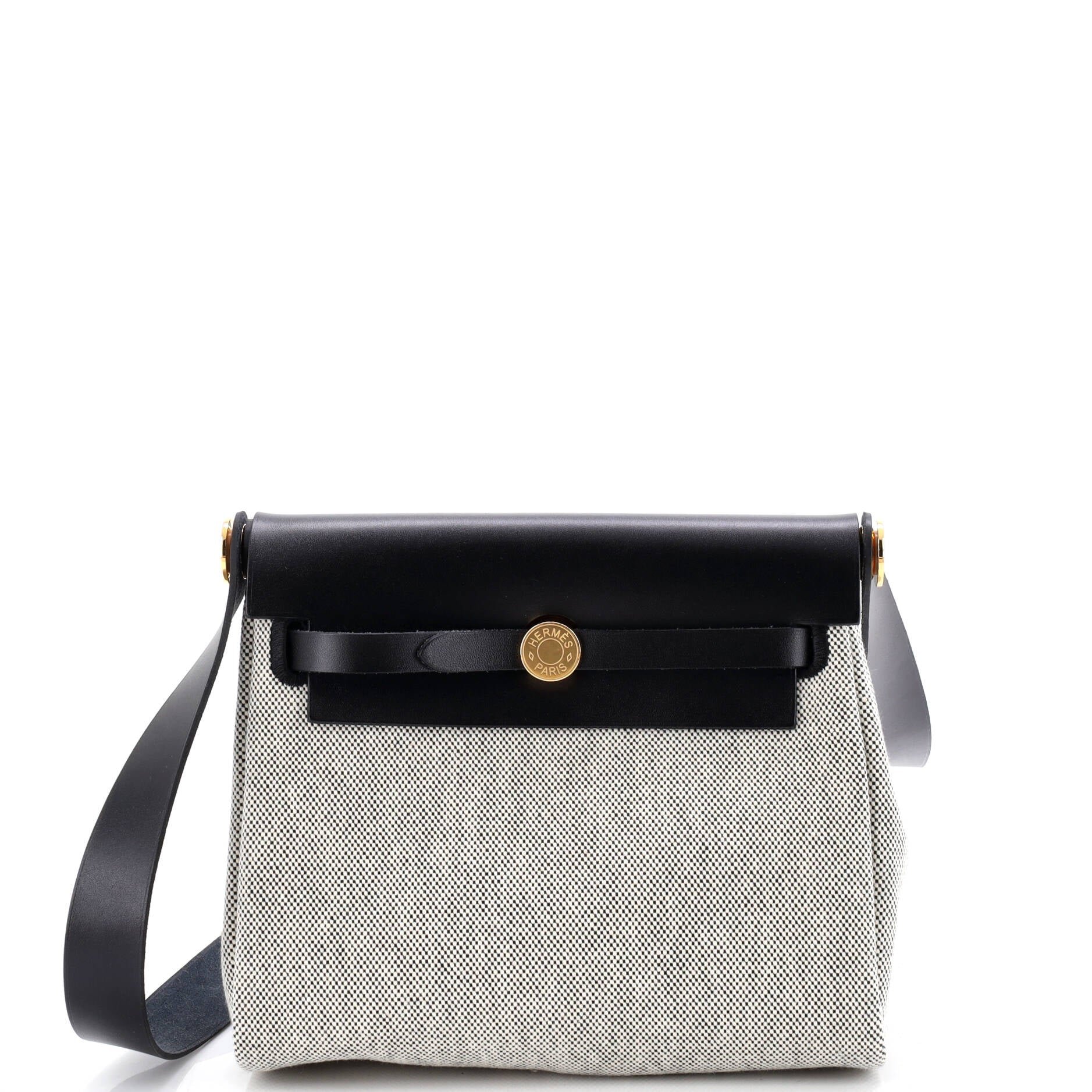 Hermes Herbag Zip Toile and Leather 20