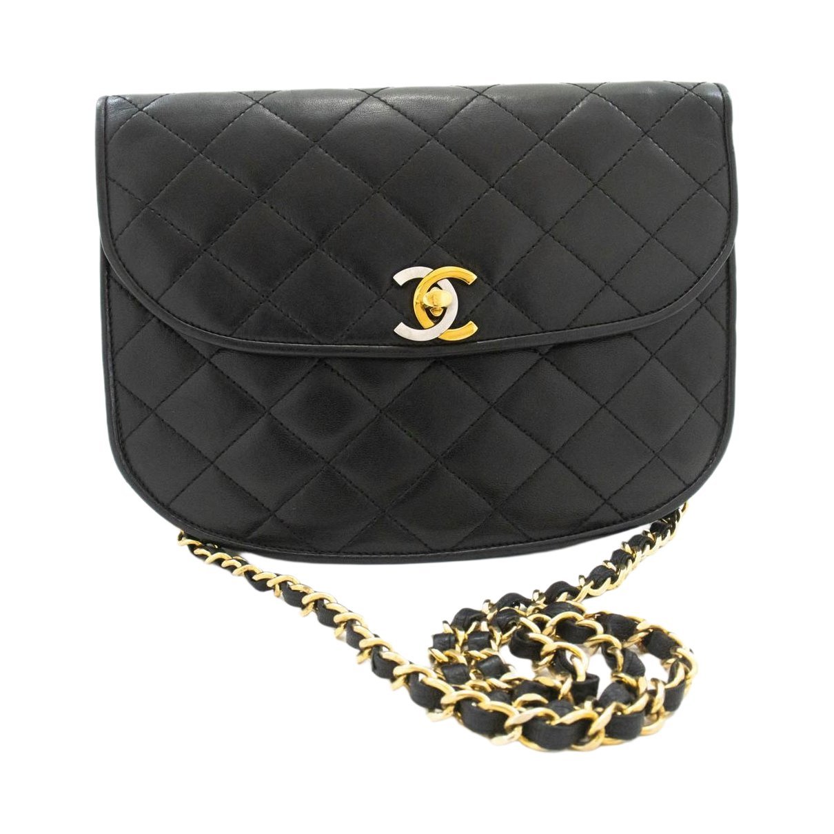 Trendy CC Flap leather handbag