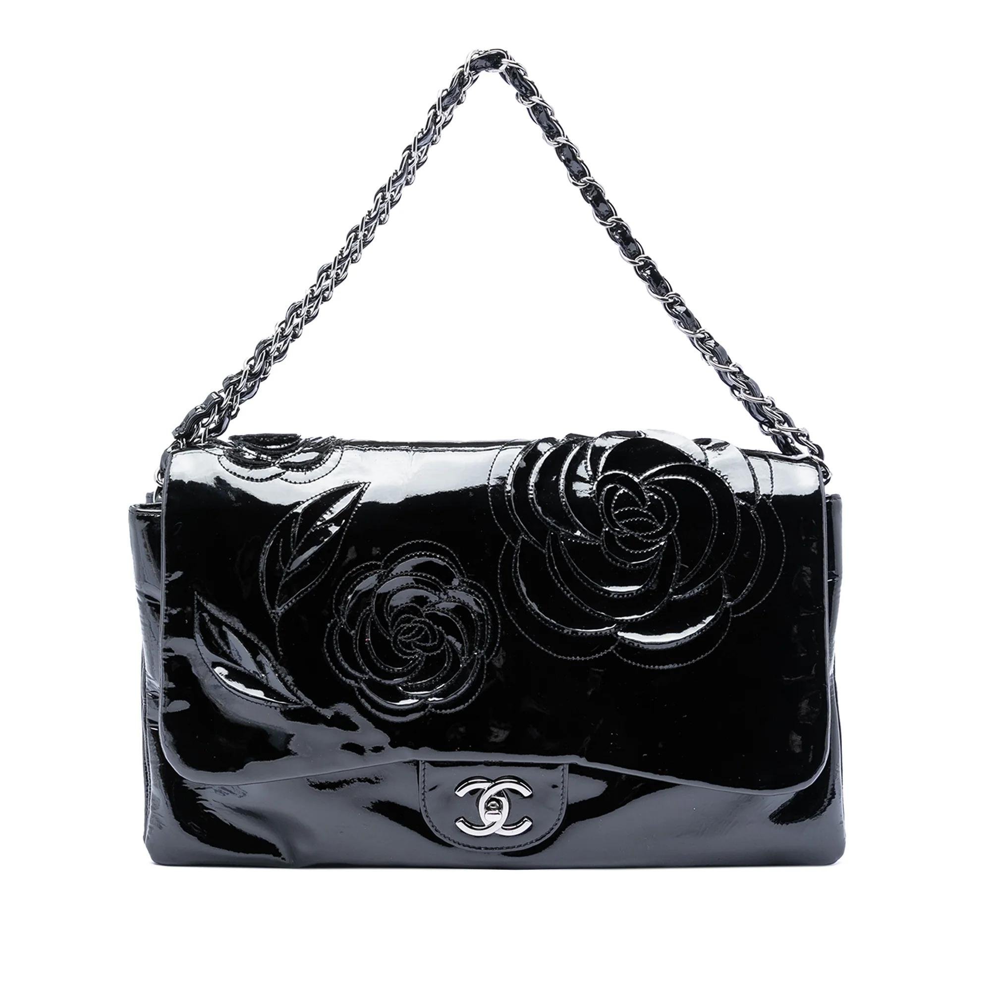 Patent leather handbag