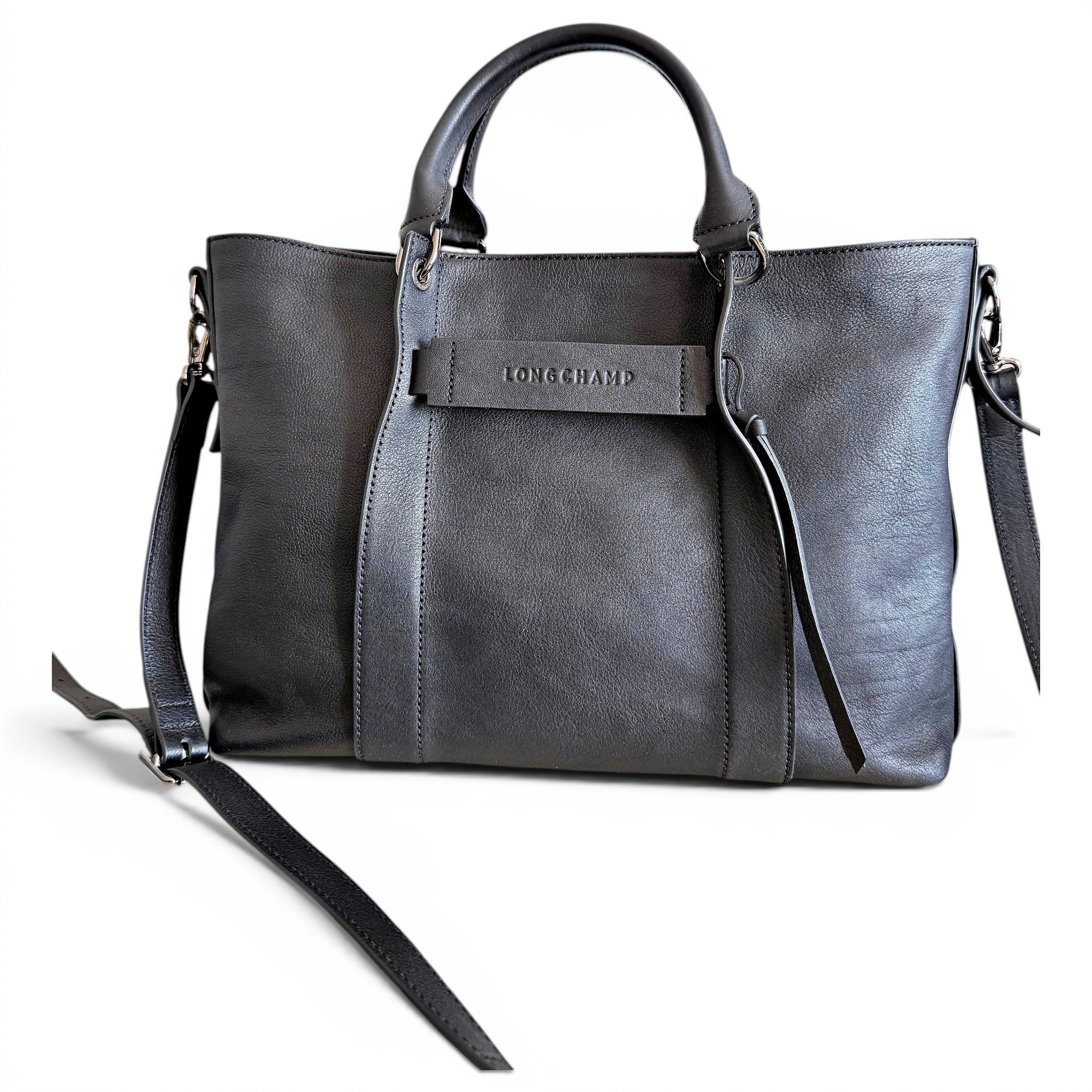 3D leather crossbody bag